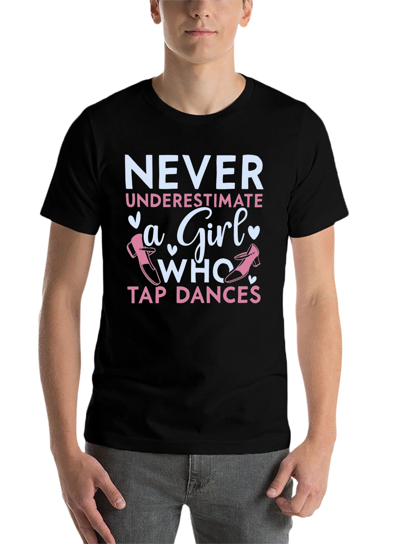 Black Never Underestimate a Girl Who Tap Dances T-Shirt view 7