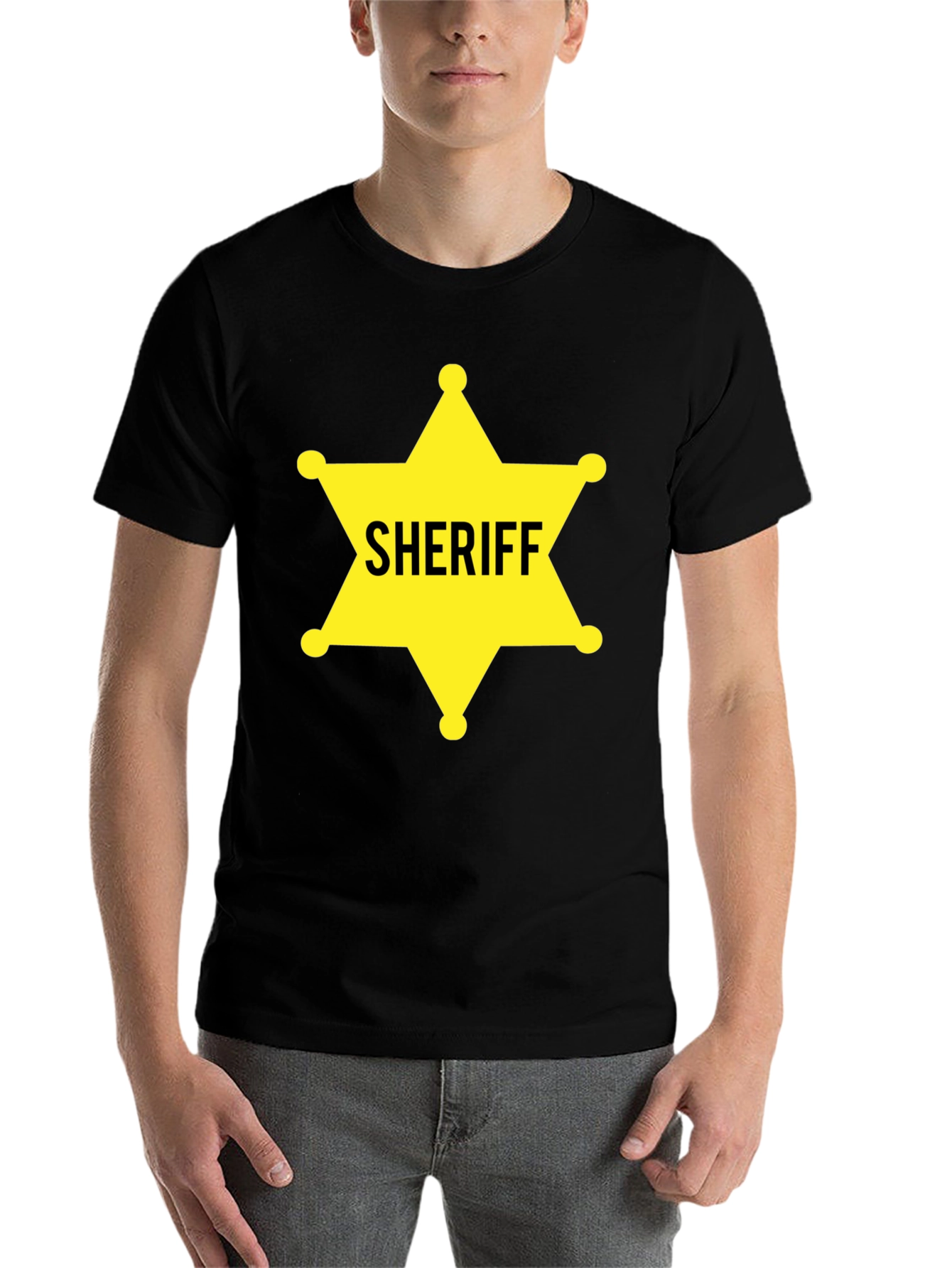 Black Sheriff Star Graphic T-Shirt view 7