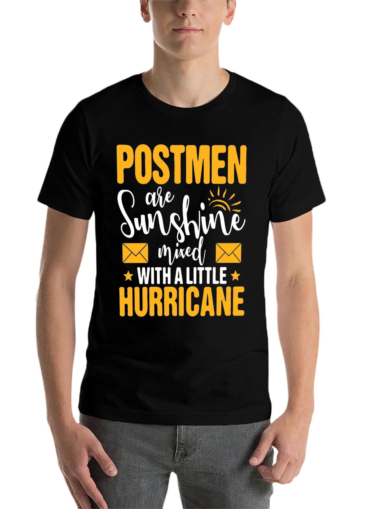 Black Postmen Sunshine Hurricane T-Shirt view 7
