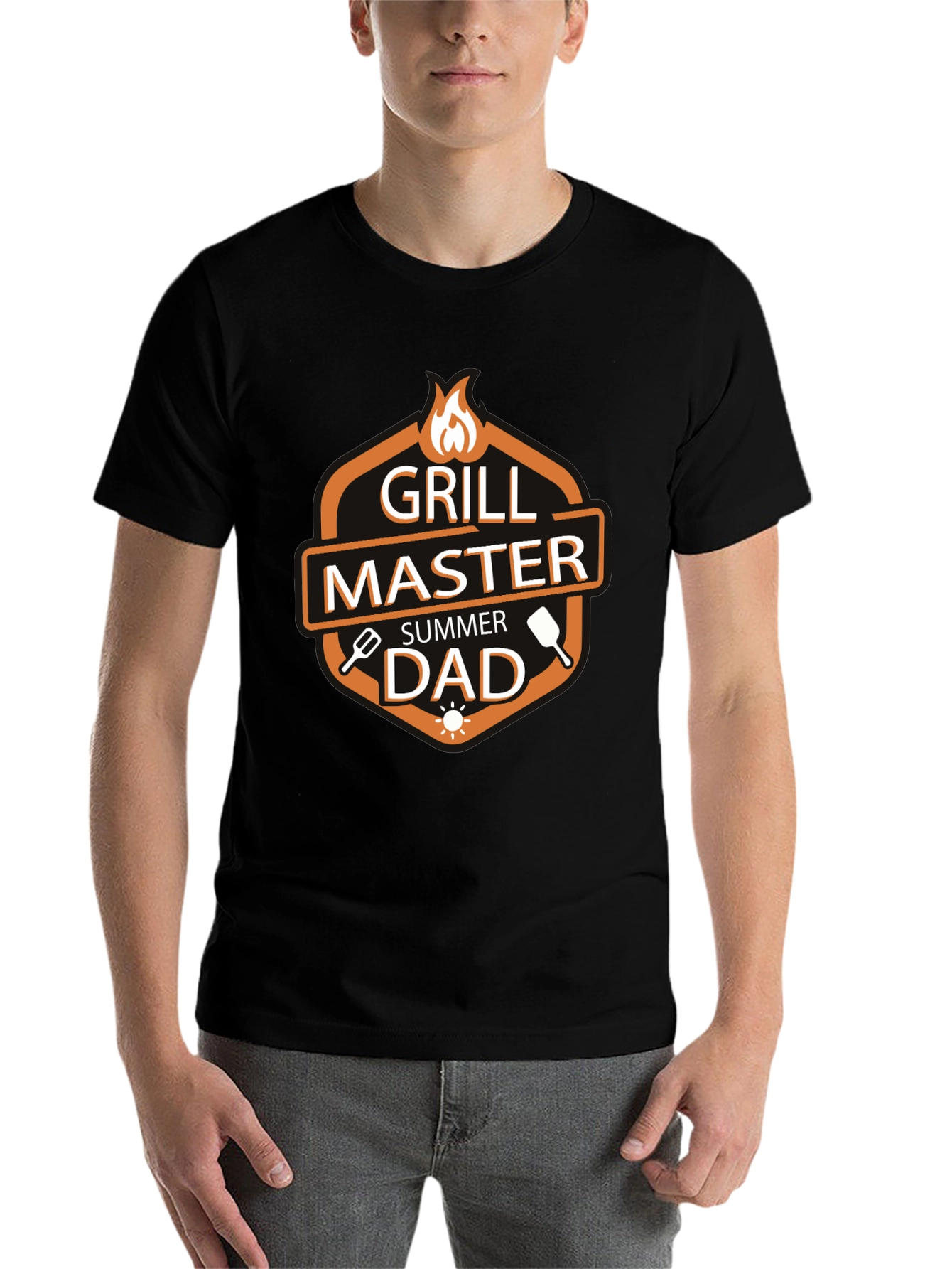 Black Grill Master Summer Dad T-Shirt view 7