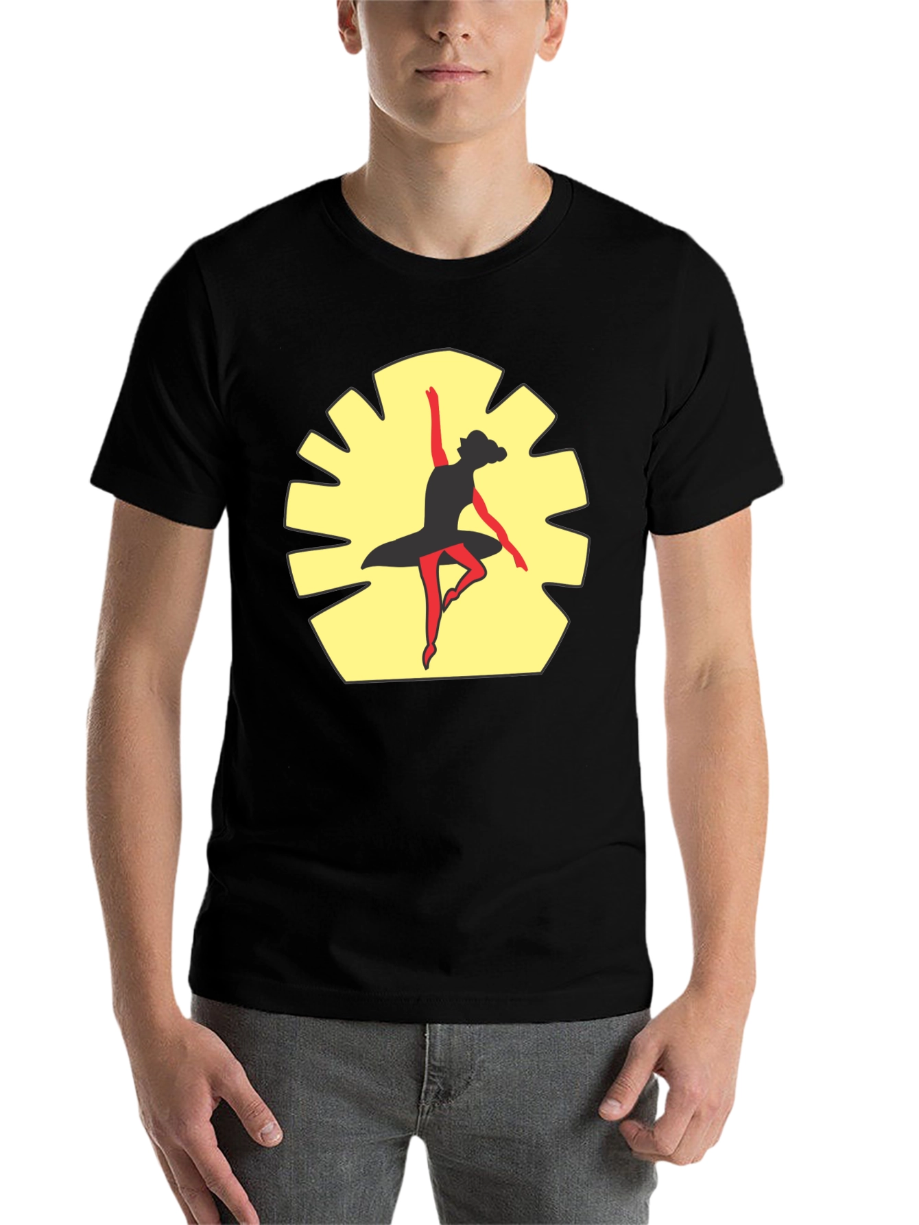 Black Ballerina Dance Graphic Tee - Stylish Comfort view 7