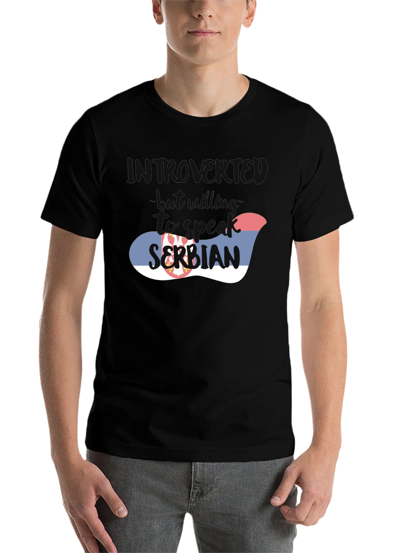 Introvert But Willing To Speak Serbian T-Shirt - 7