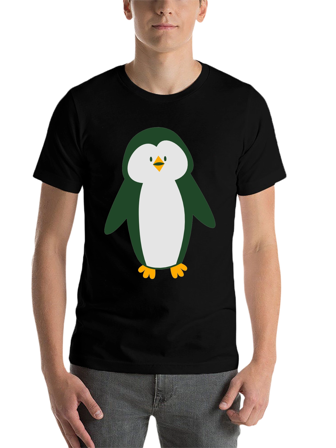 Black Penguin Graphic Tee - Comfy Casual Style view 7
