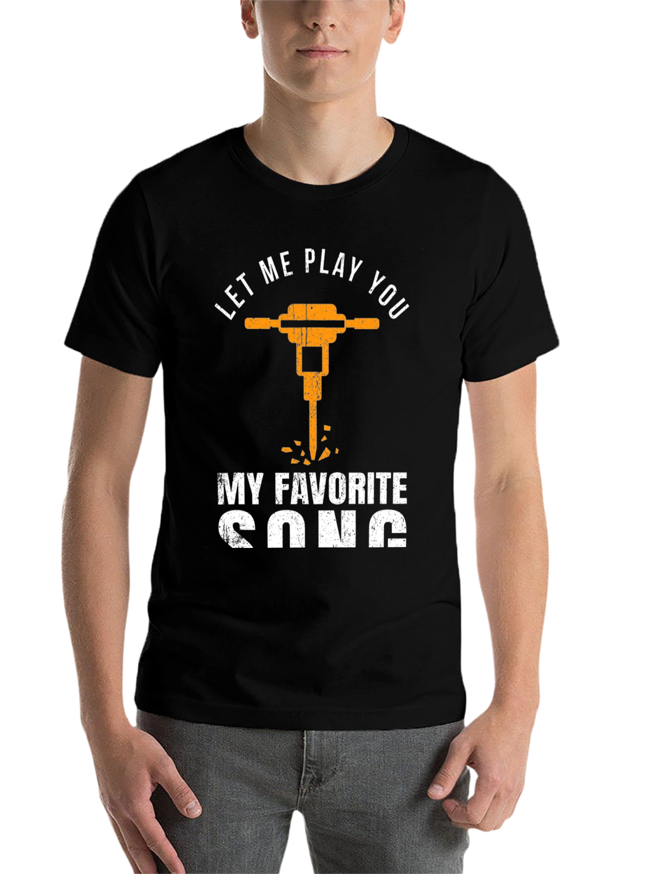 Black Let Me Play You T-Shirt view 7
