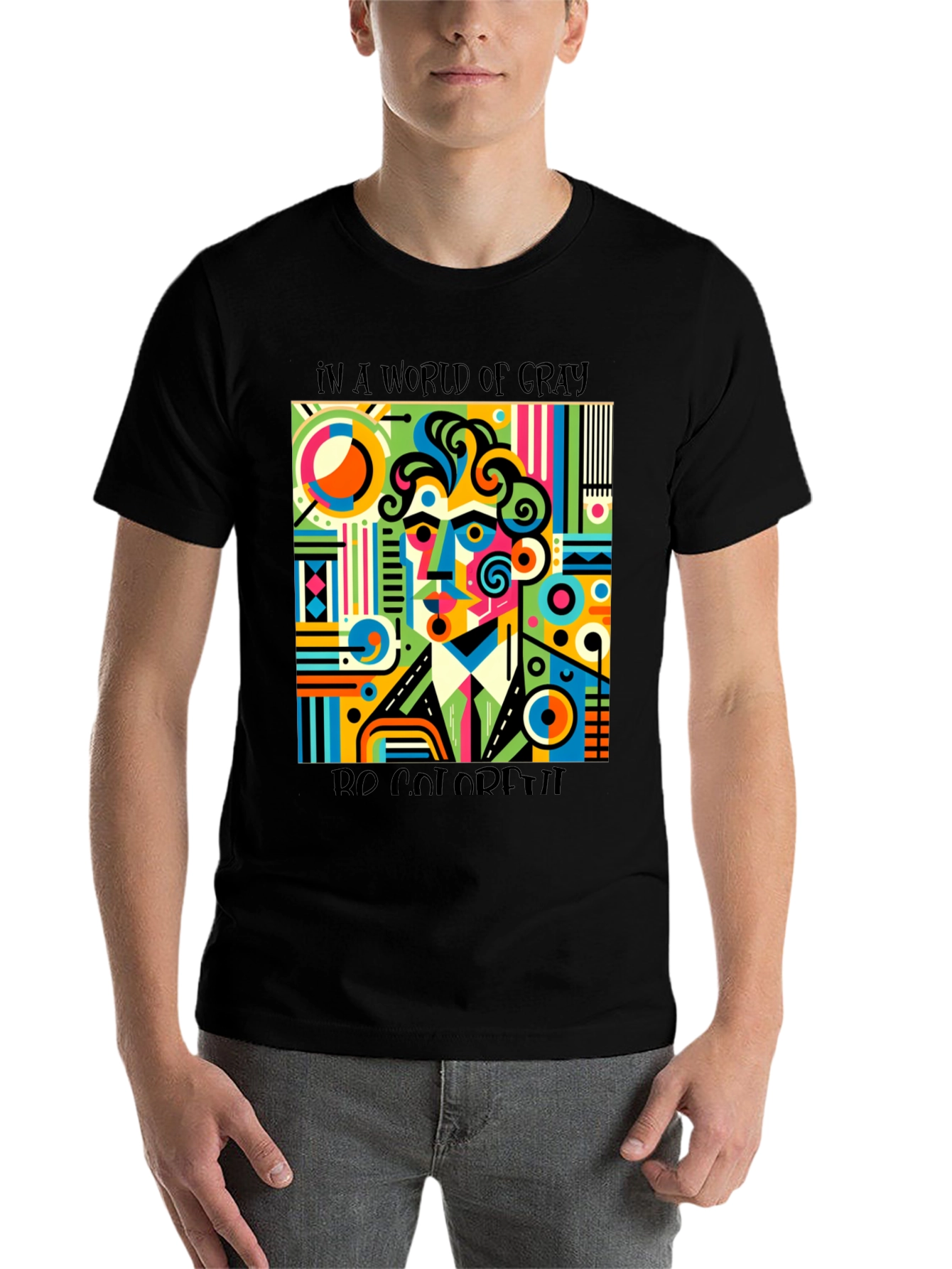 Colorful Abstract Art T-Shirt - Be Colorful - 7