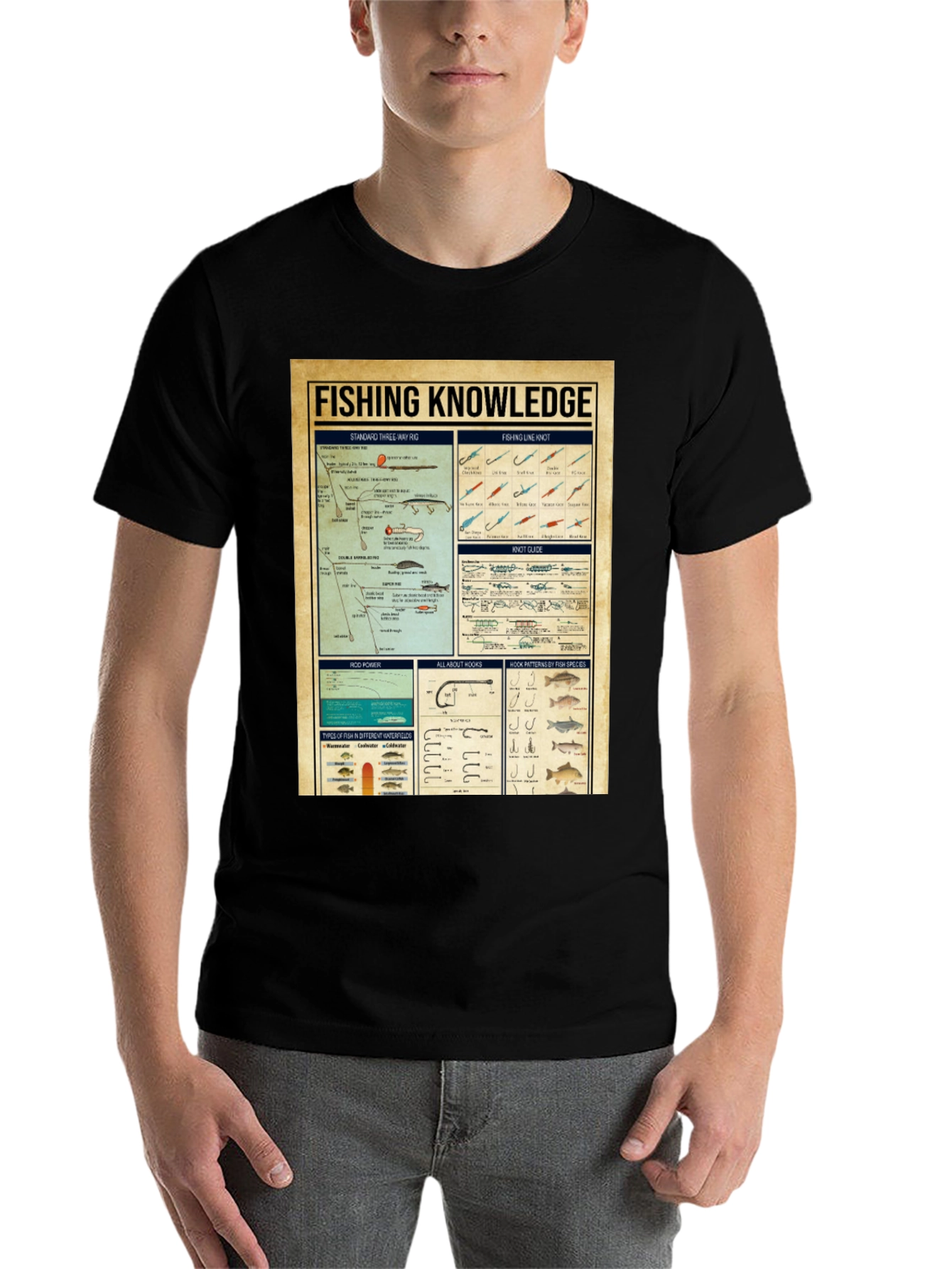 Fishing Knowledge Graphic T-Shirt - 7