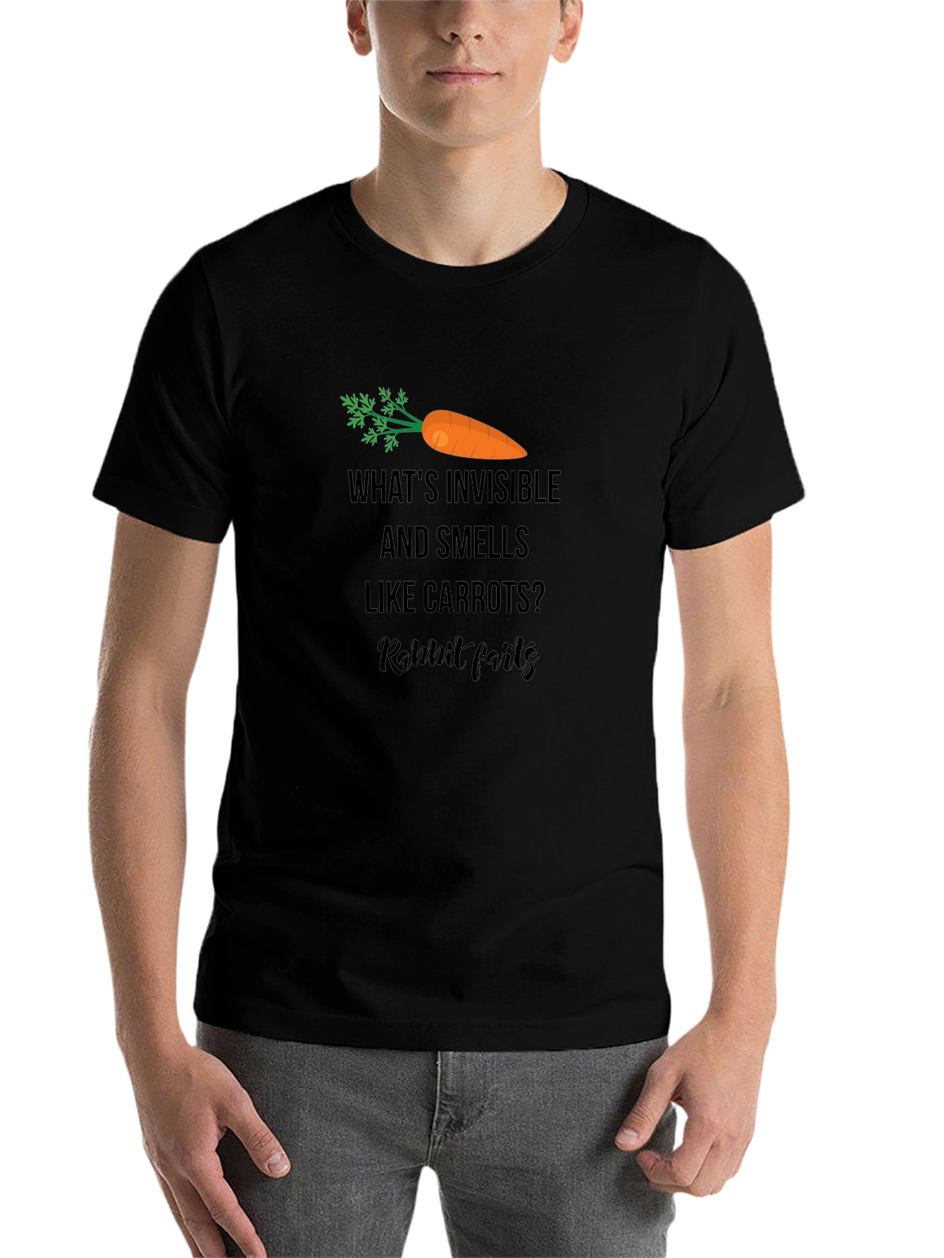 Rabbit Farts Carrot Joke T-Shirt - 7