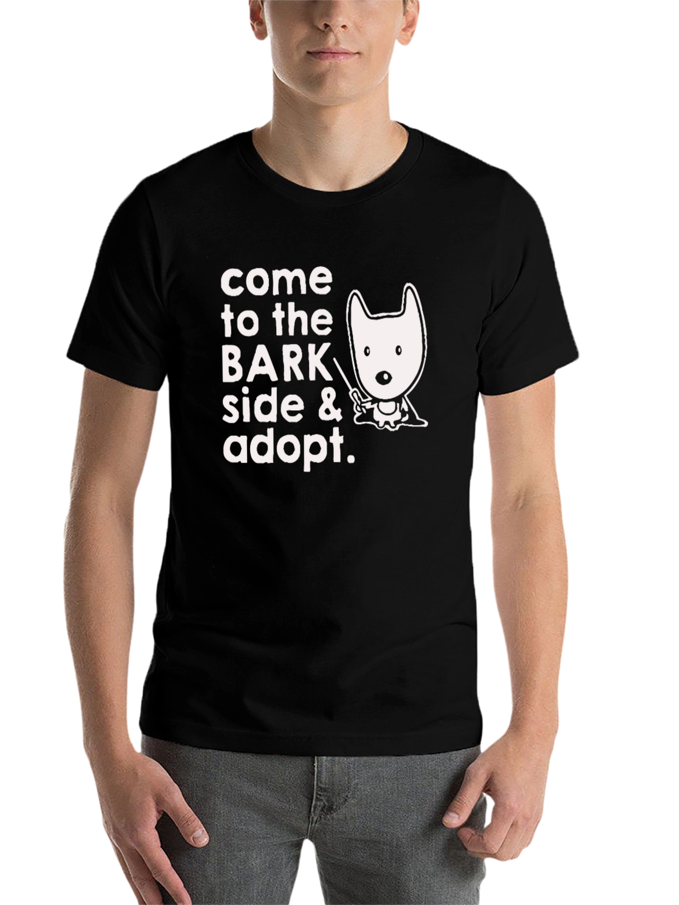 Black Come to the Bark Side T-Shirt view 7