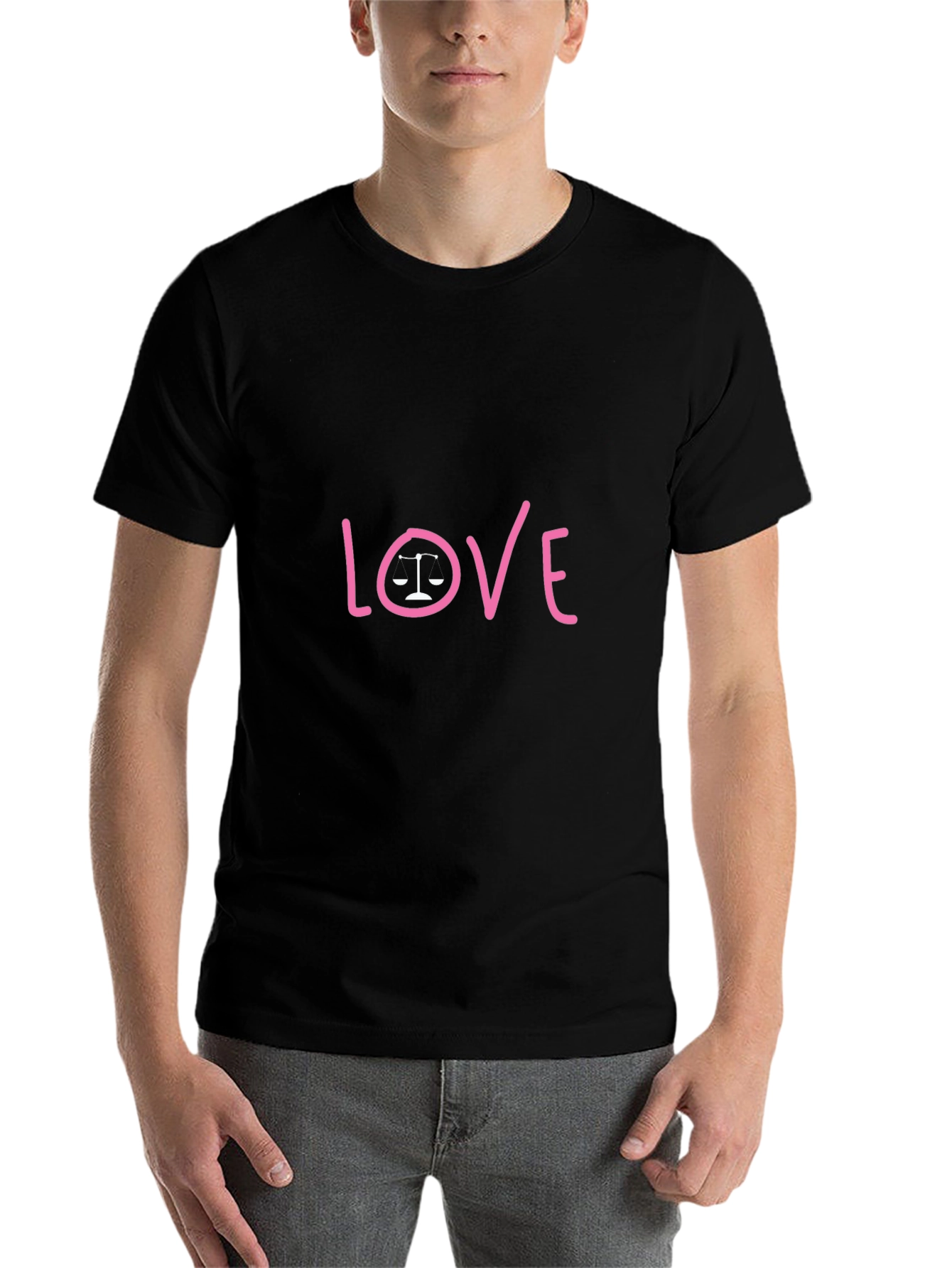 Black Love & Justice Graphic Tee - Black Cotton Shirt view 7