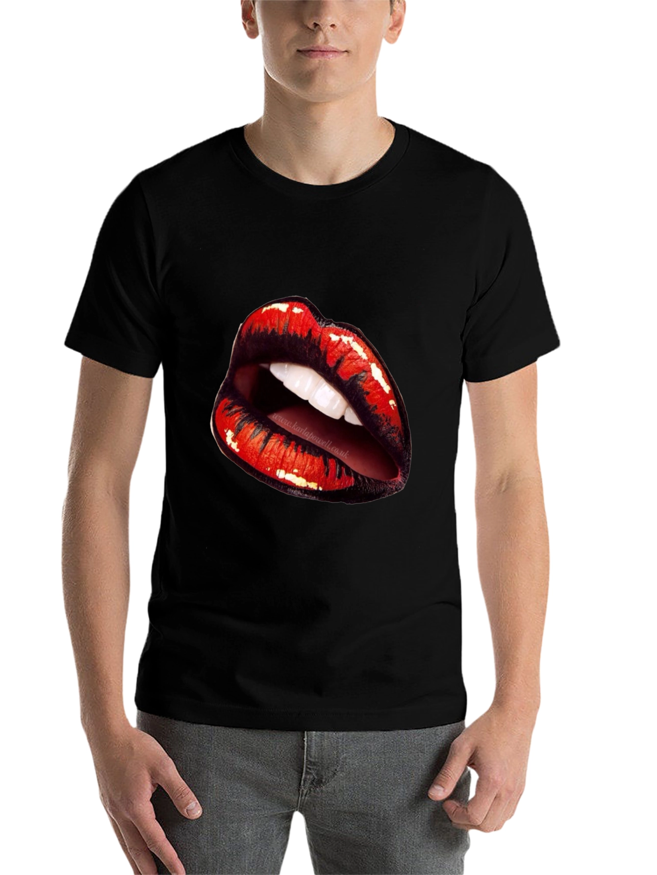 Black Lips Graphic Black T-Shirt view 7