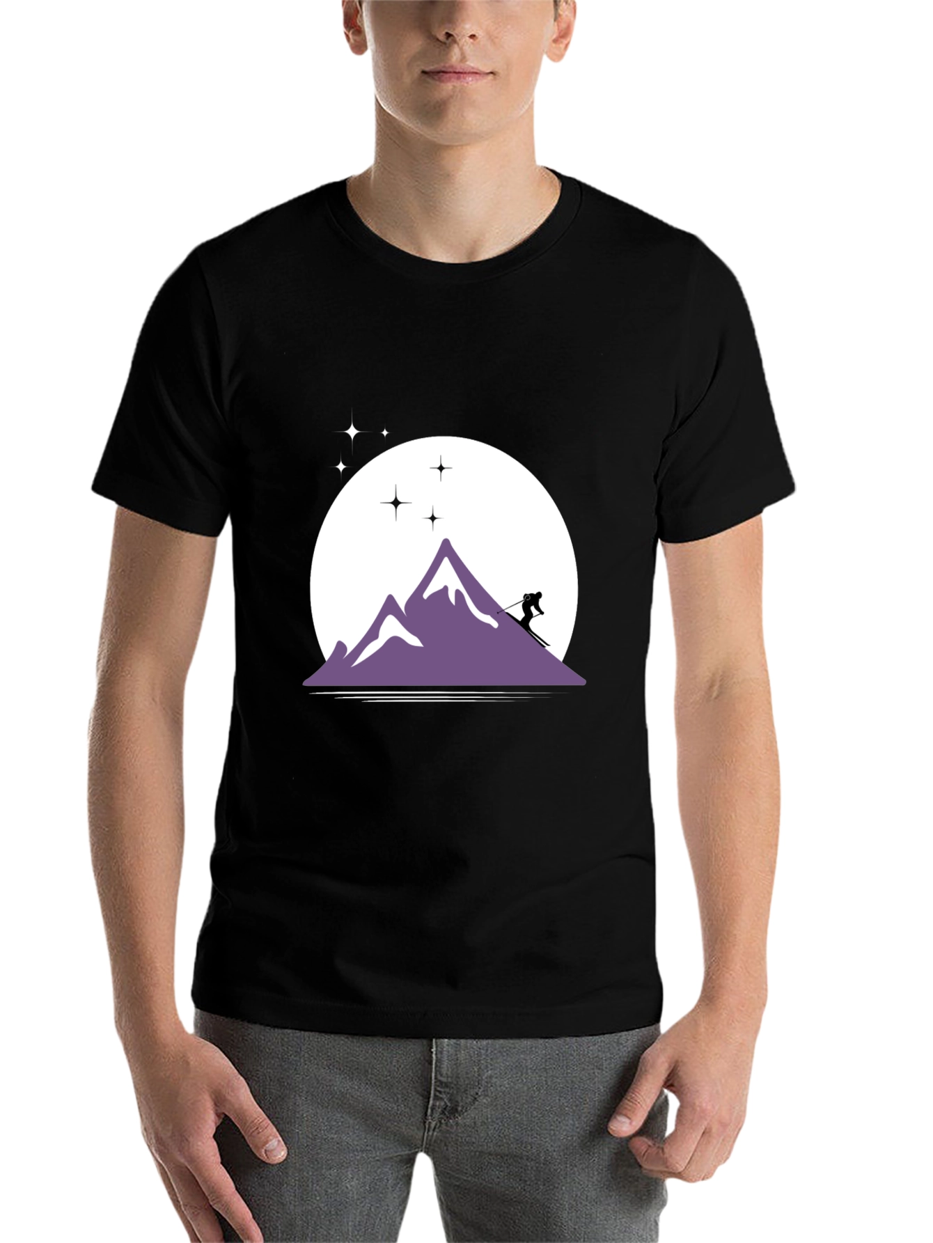 Black Mountain Skier Graphic Tee view 7