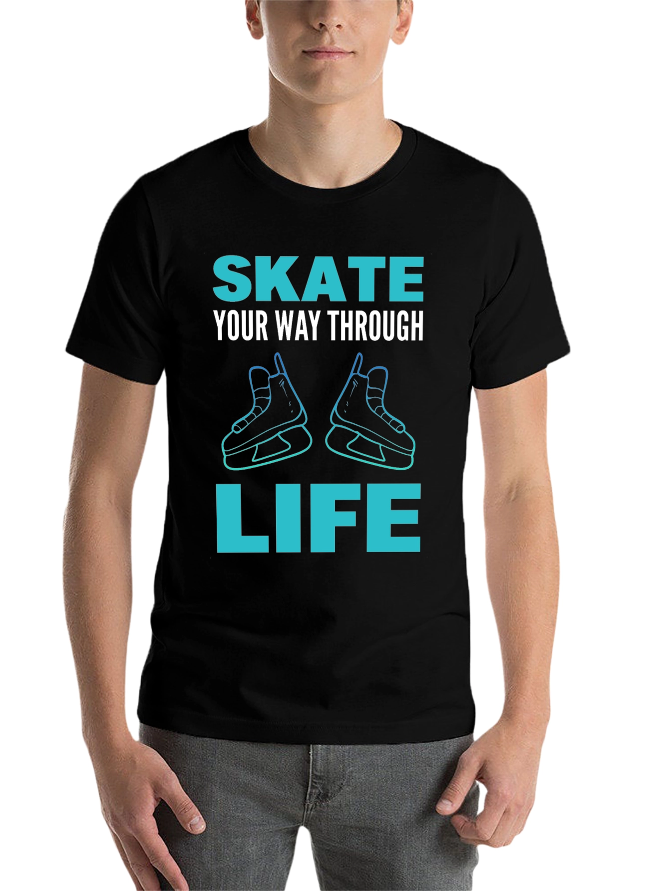 Black Skate Through Life Graphic Tee view 7