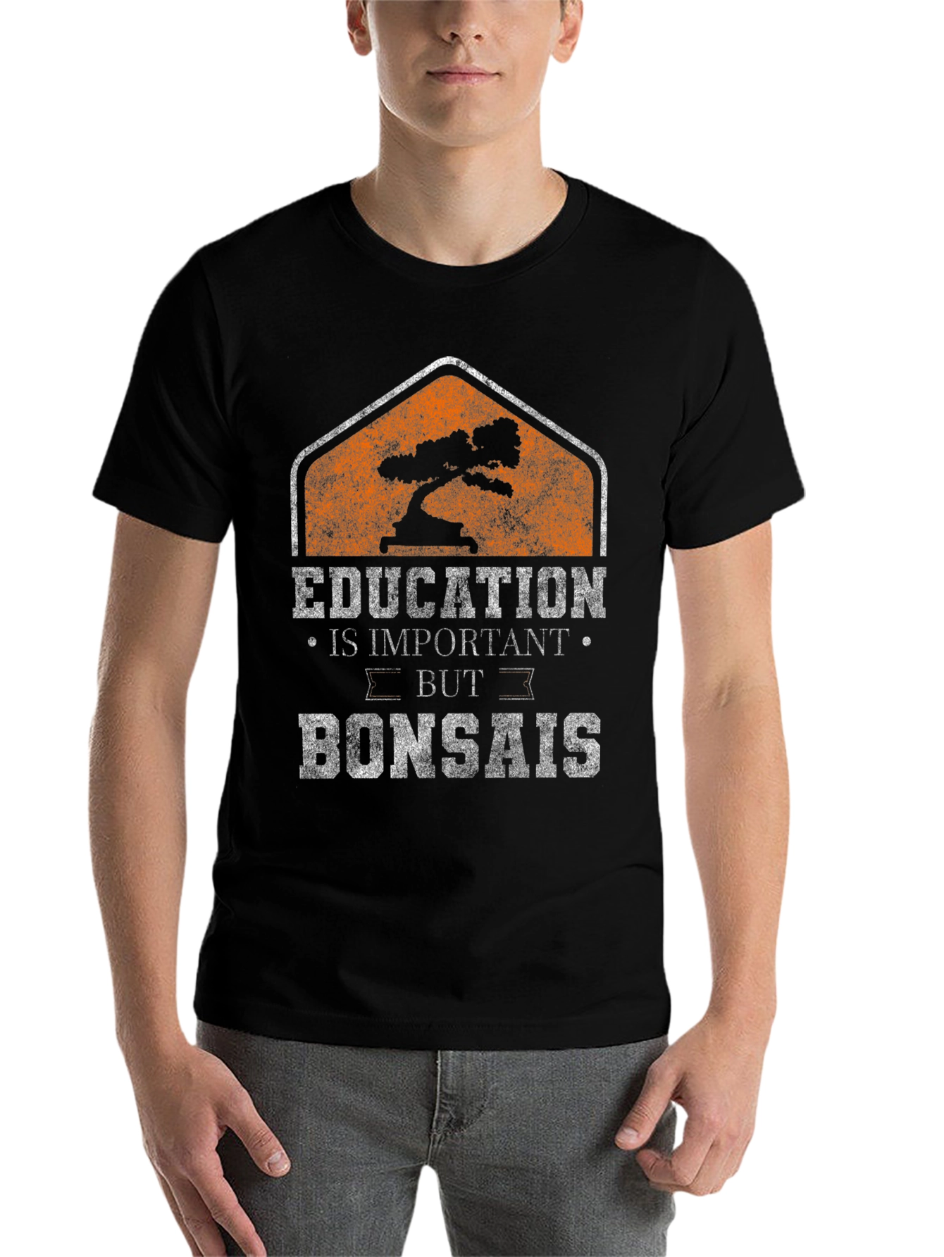 Black Education Is Important But Bonsais T-Shirt view 7