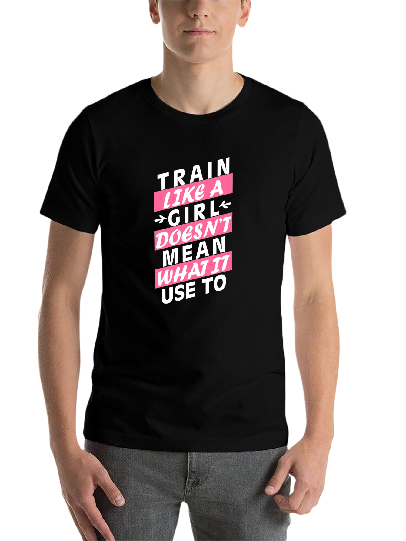 Black Train Like A Girl Graphic Tee view 7