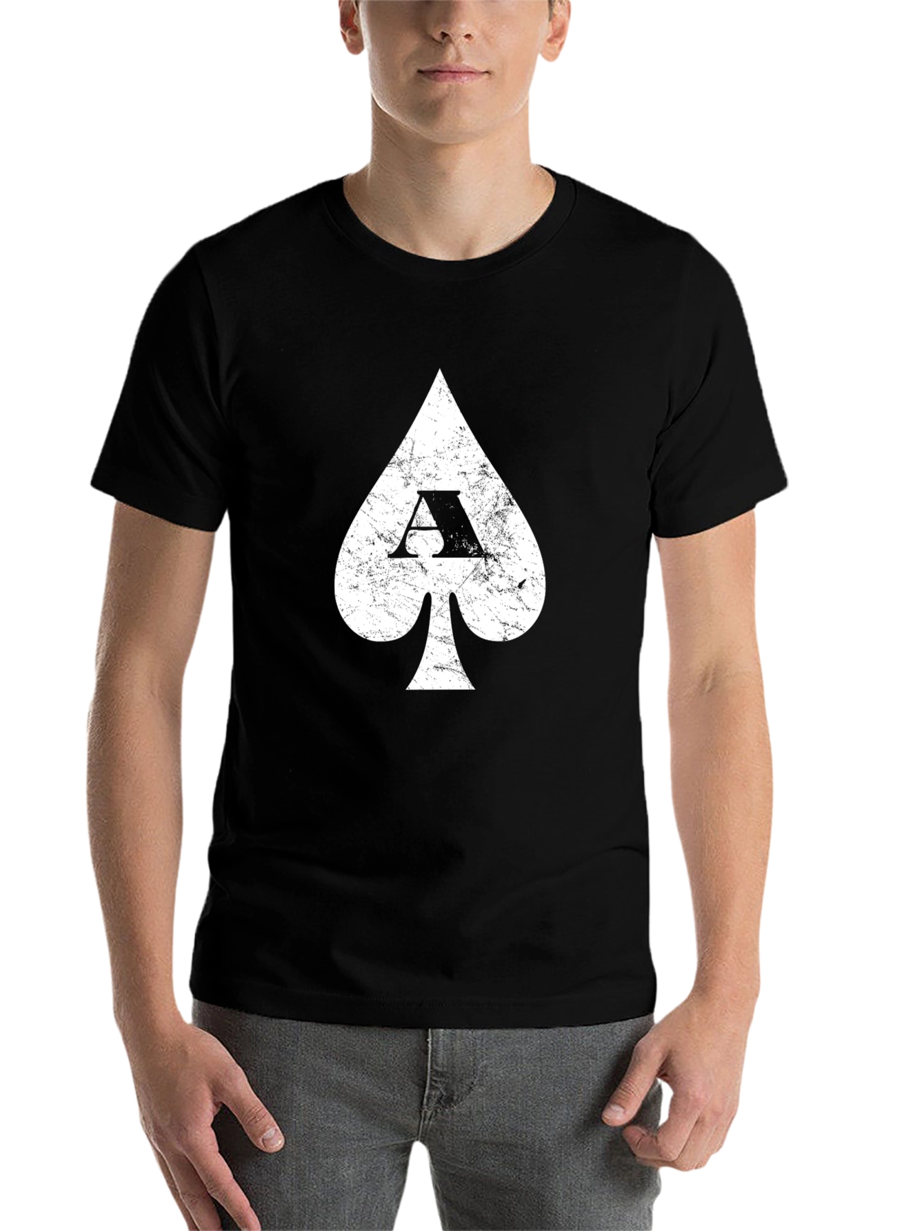 Black Ace of Spades Black T-Shirt view 7