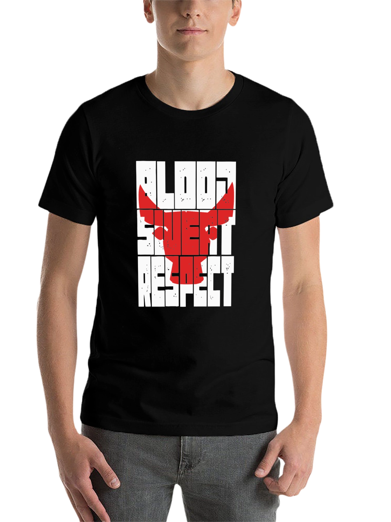 Black Blood Sweat Respect Graphic T-Shirt view 7