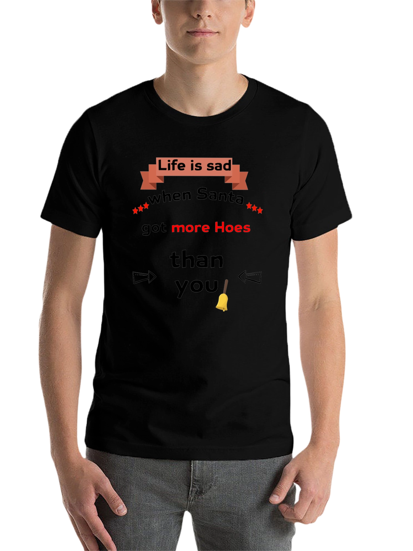 Black Life is Sad Santa T-Shirt view 7
