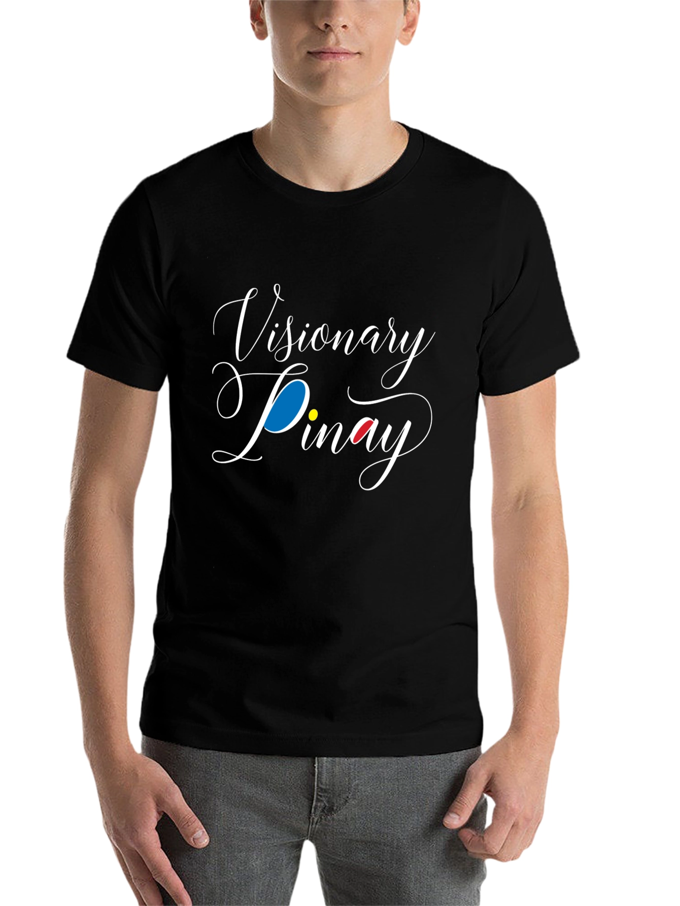 Visionary Pinay Black Graphic T-Shirt - 7