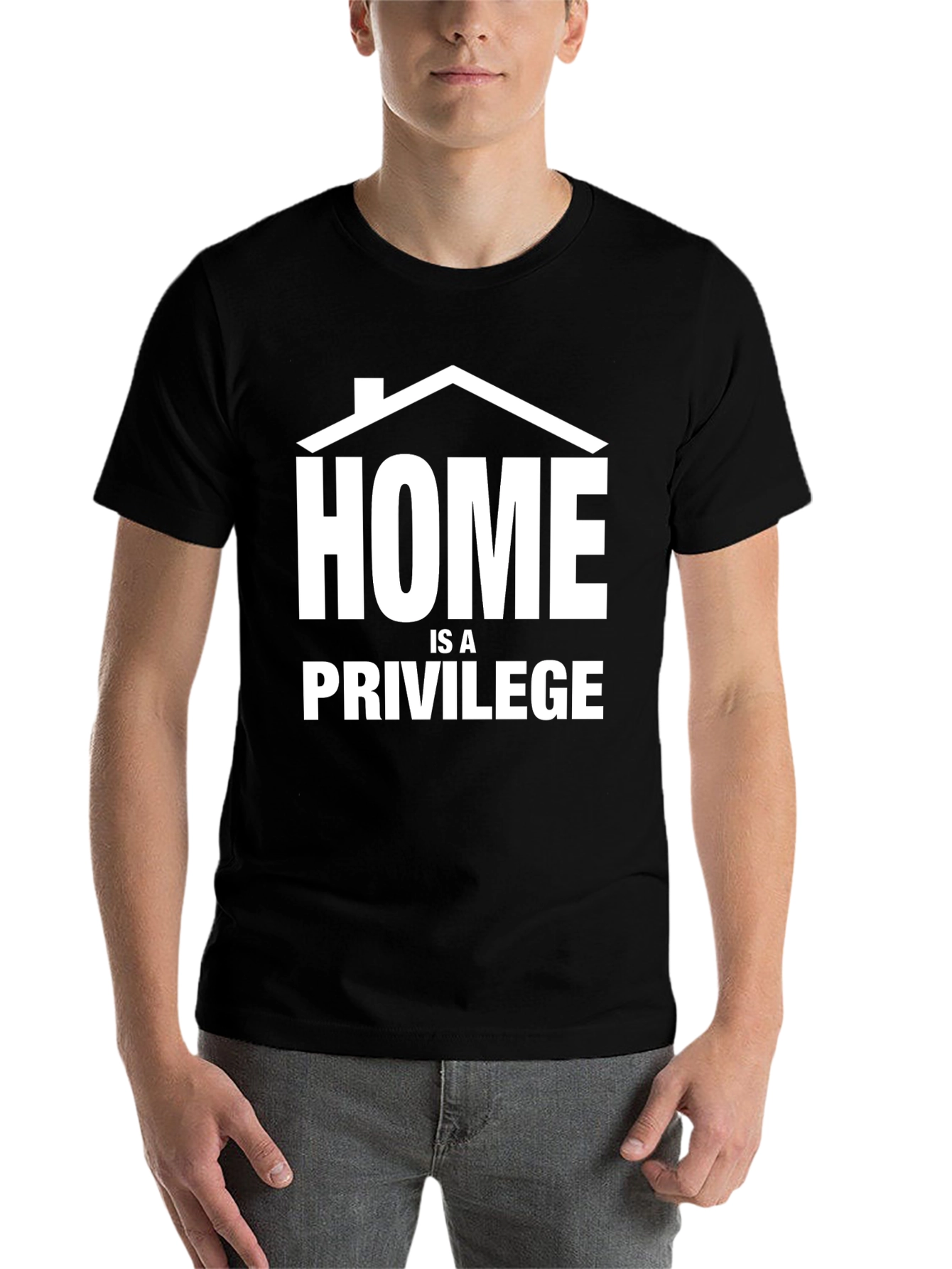 Black Home Is A Privilege T-Shirt view 7