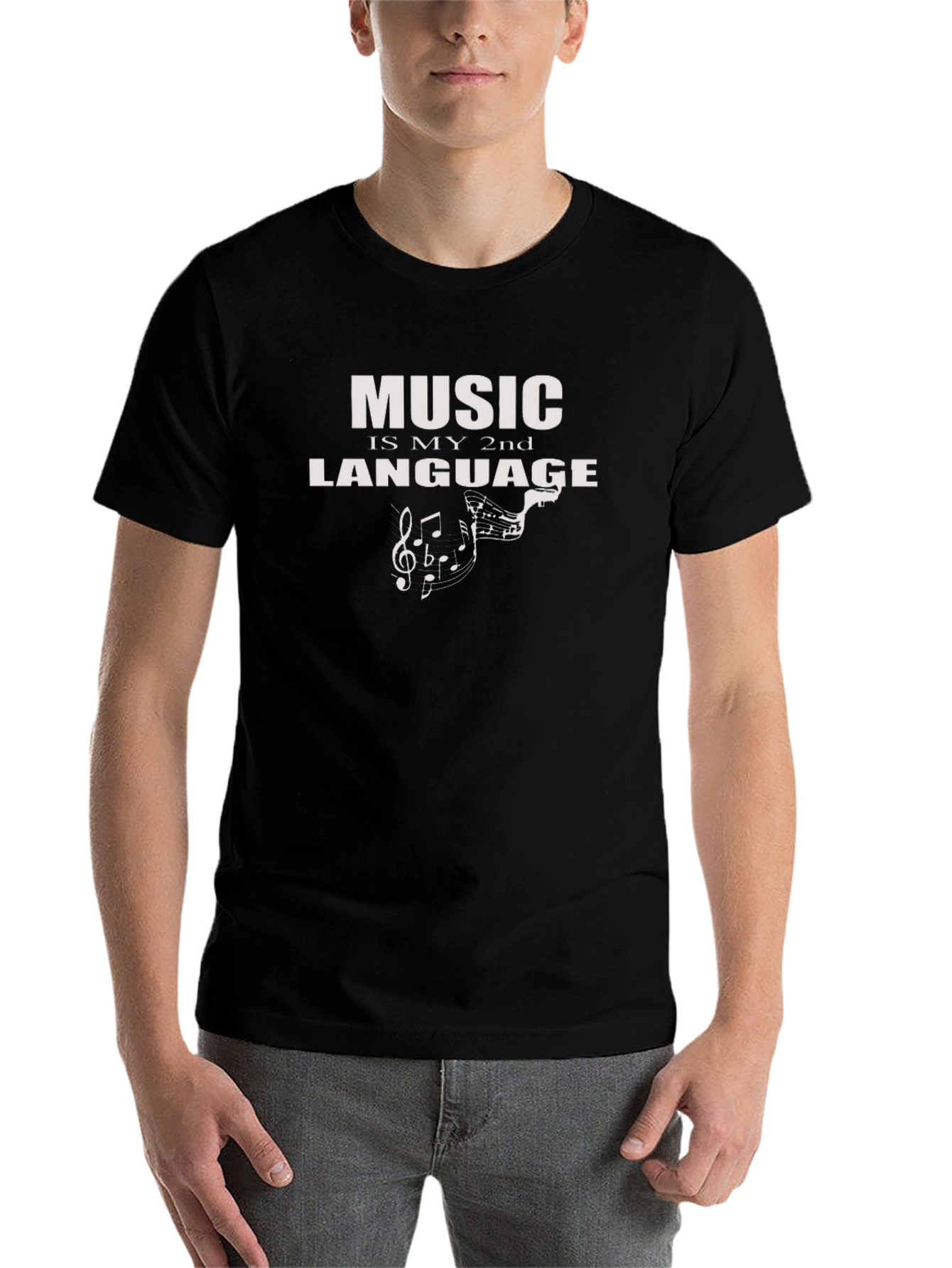 Black Music is My 2nd Language T-Shirt view 7