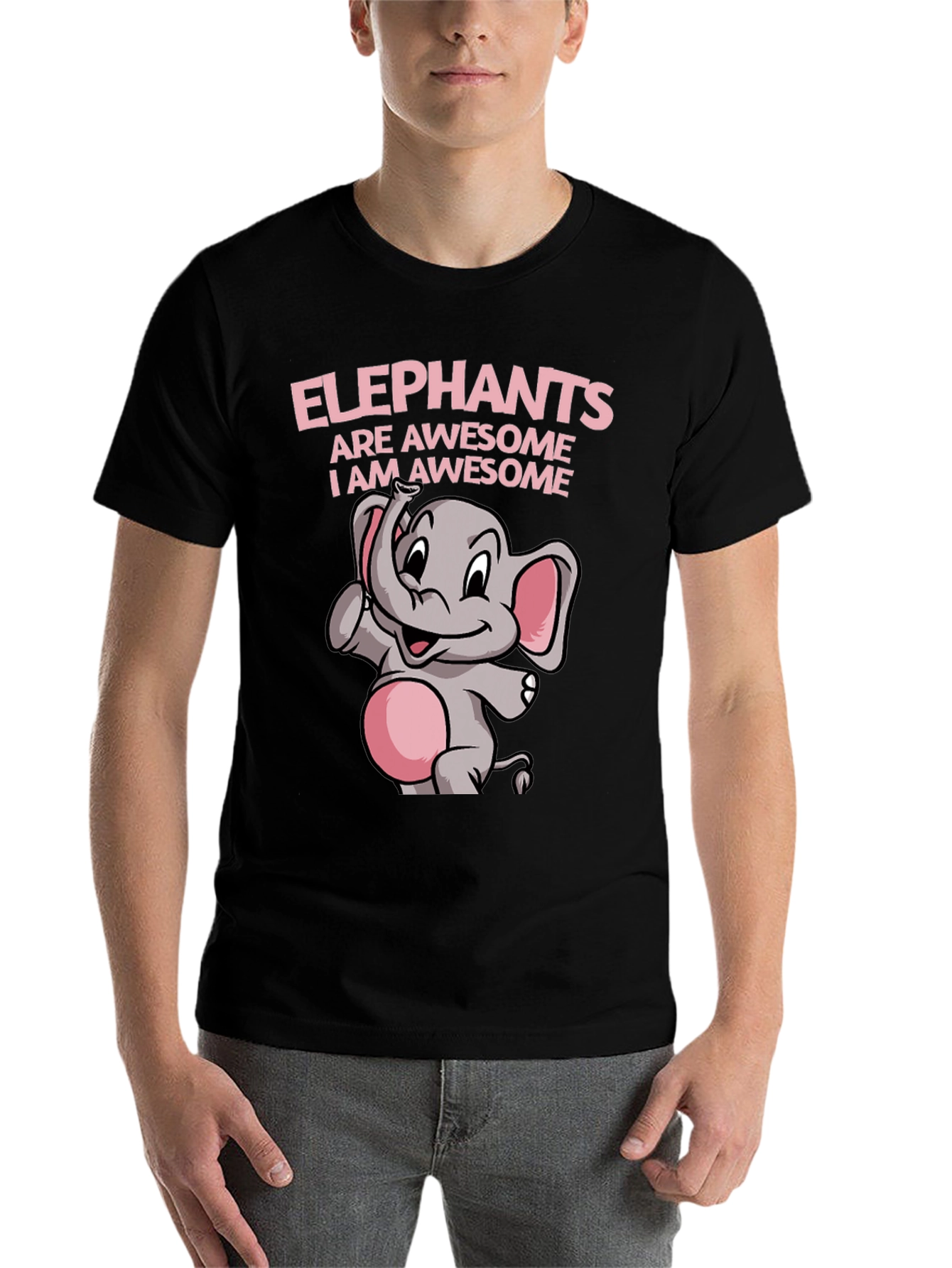 Black Elephant Awesome Graphic Tee Shirt view 7