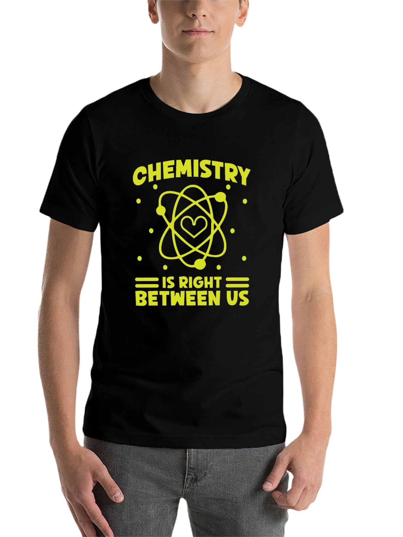 Black Chemistry Is Right Between Us Graphic T-Shirt view 7