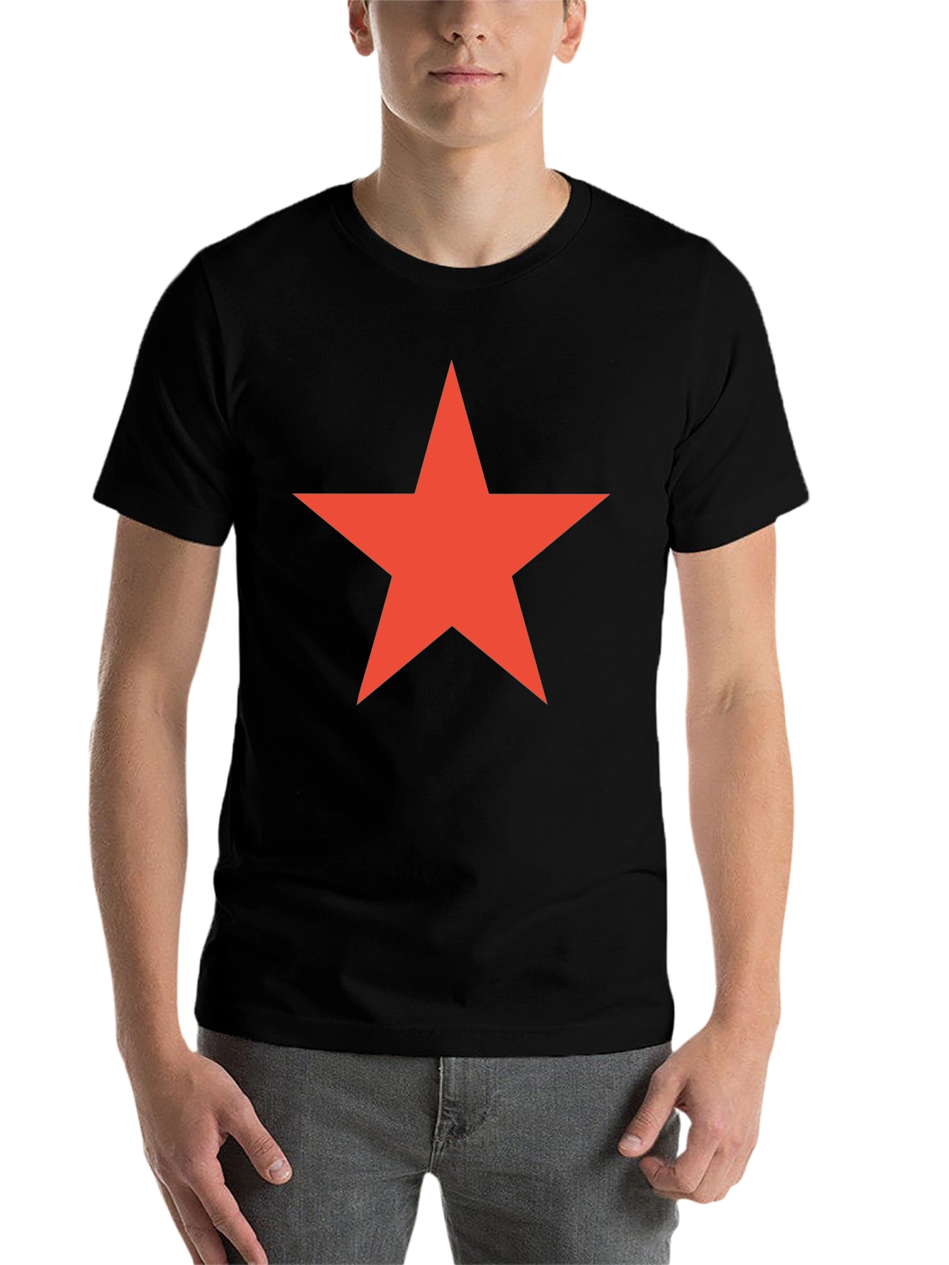 Black Red Star Graphic Tee - Classic Cool view 7