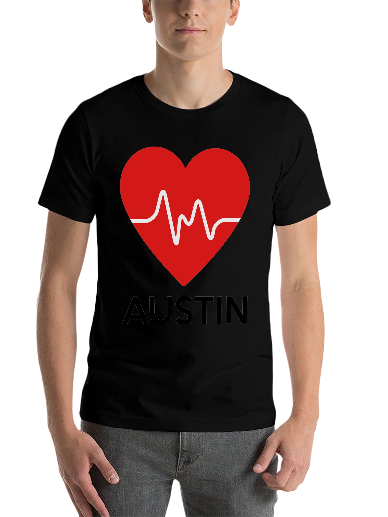 Austin Heartbeat T-Shirt - Stylish Graphic Tee - 7