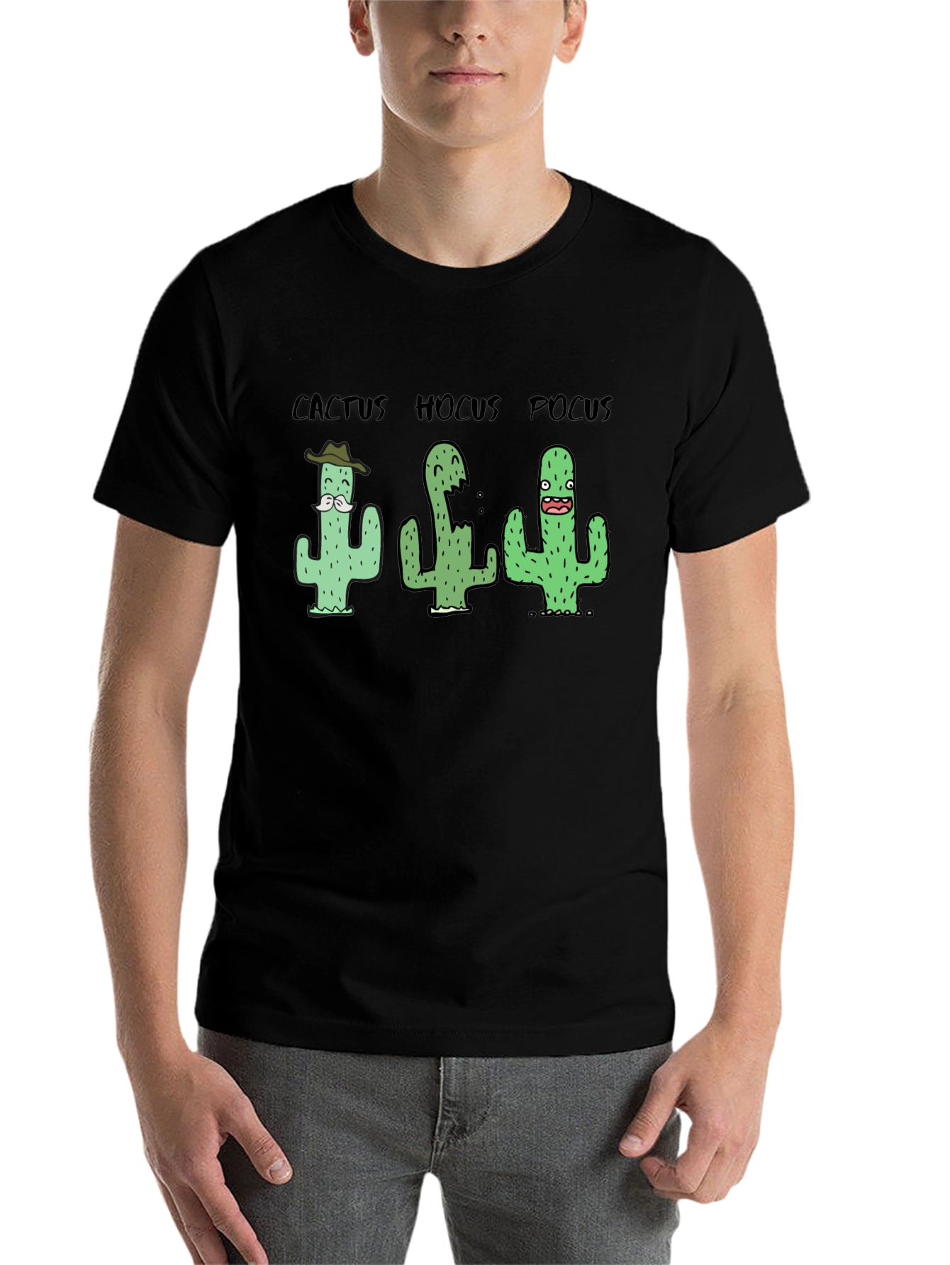 Black Cactus Hocus Pocus Black T-Shirt view 7