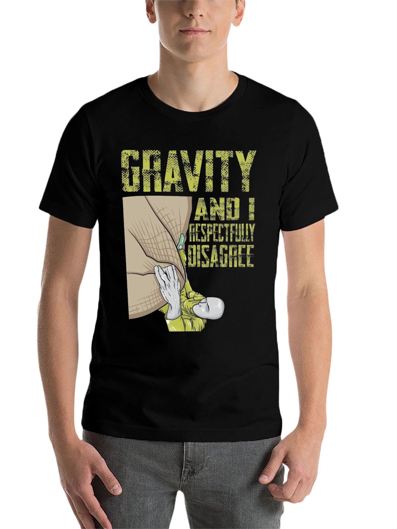 Black Gravity Disagree T-Shirt view 7