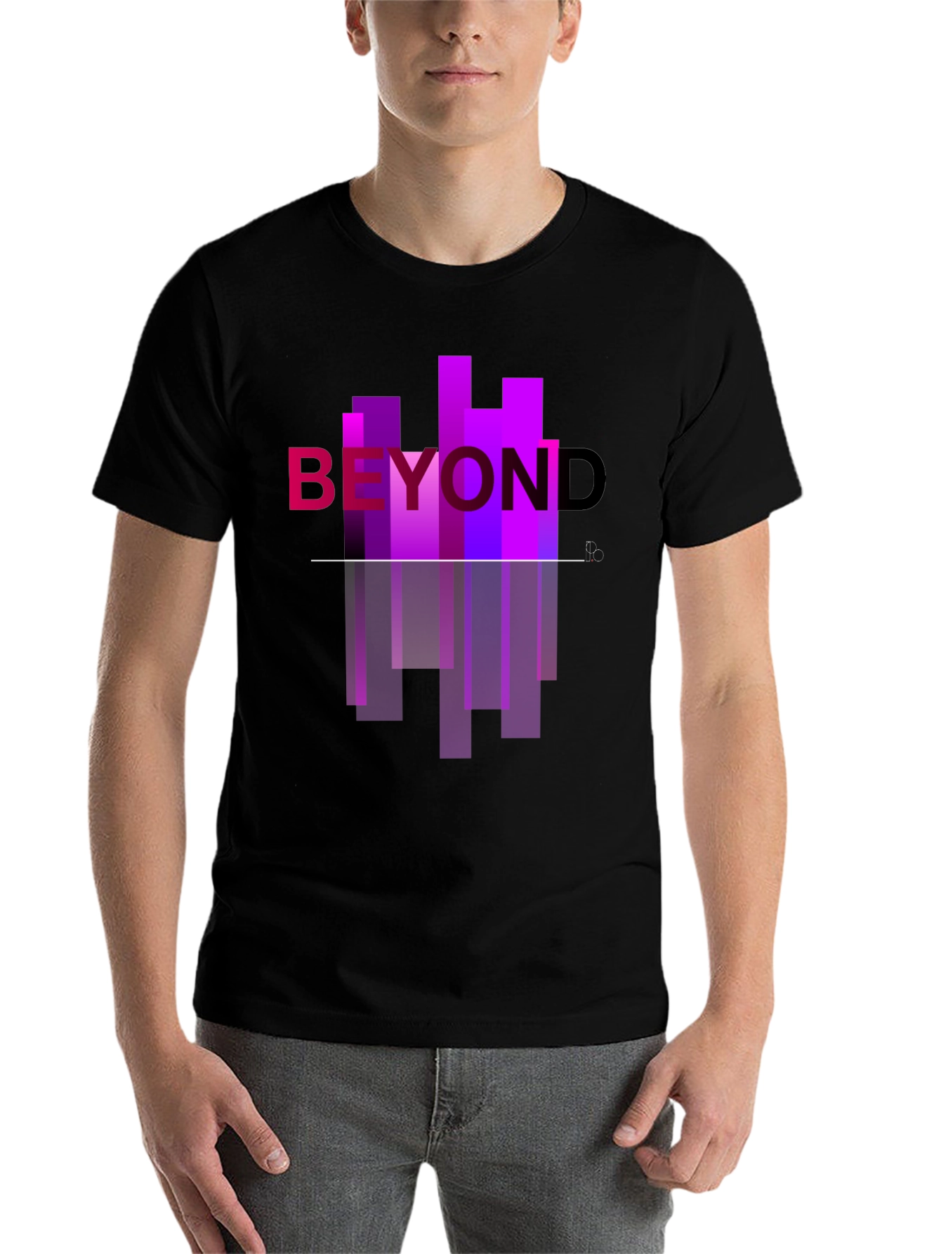 Black Beyond Graphic Tee - Modern Urban Style view 7