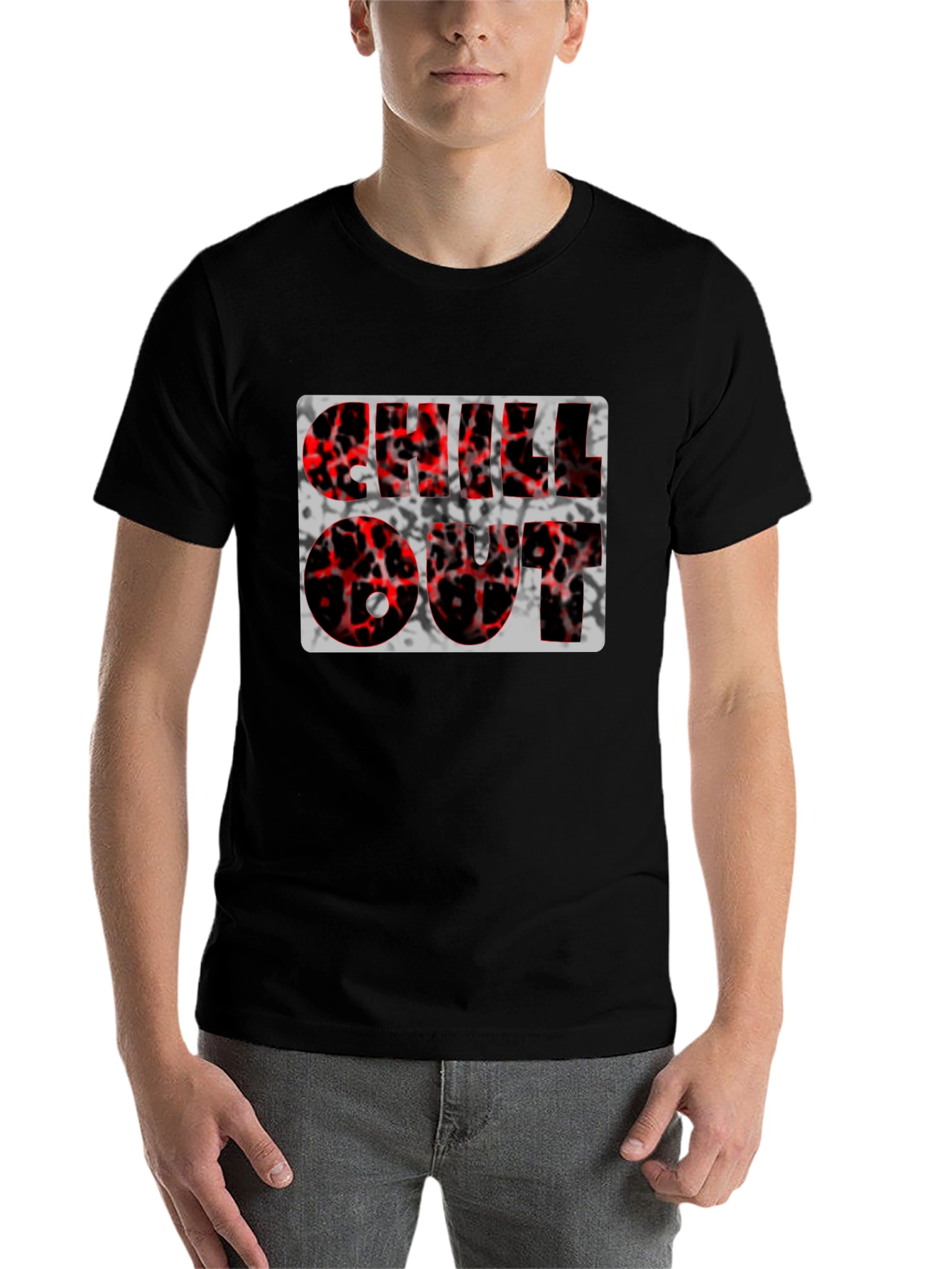 Black Chill Out Graphic Tee - Black Casual Shirt view 7