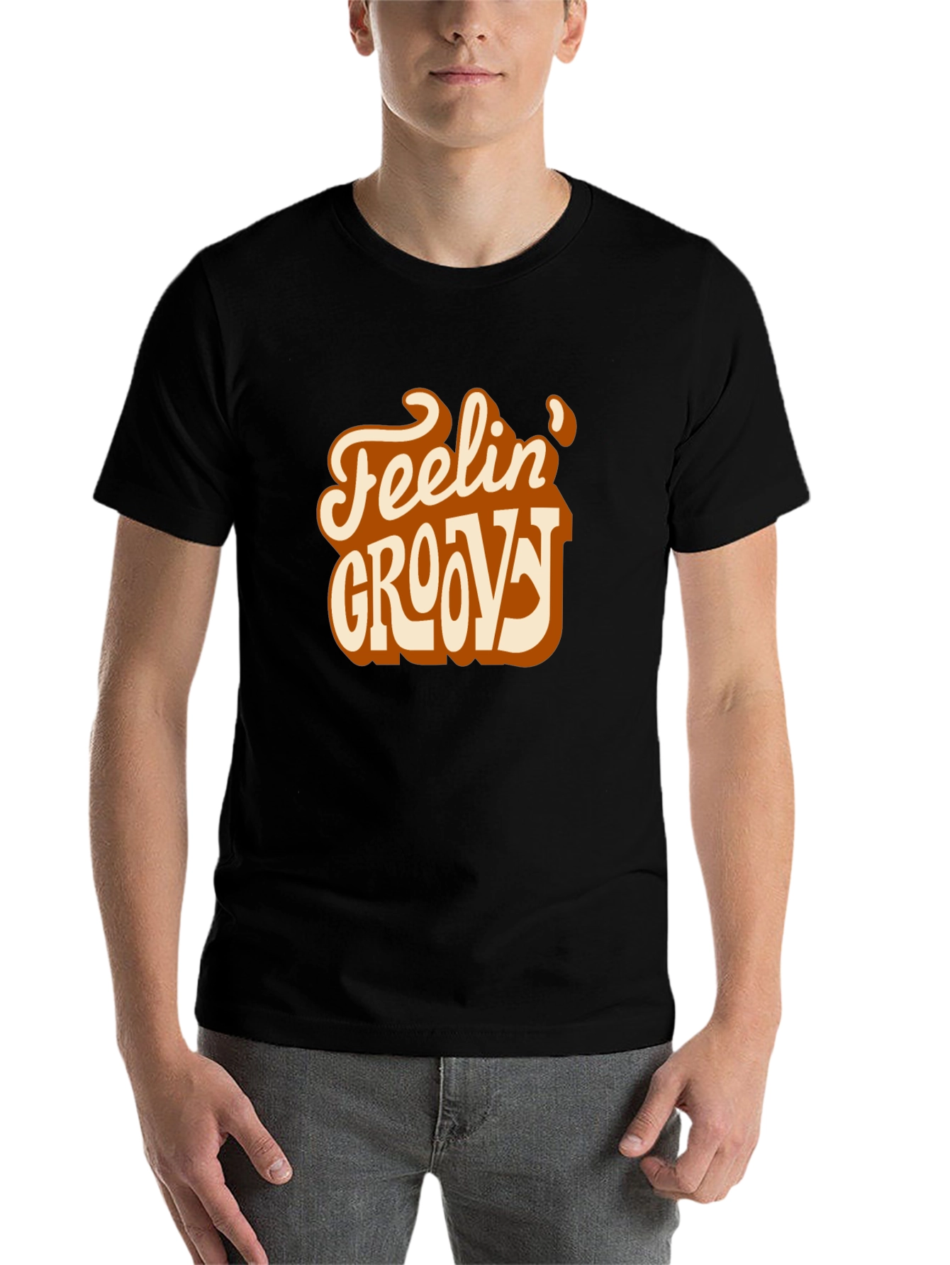 Black Feelin' Groovy Graphic T-Shirt - Retro Style view 7
