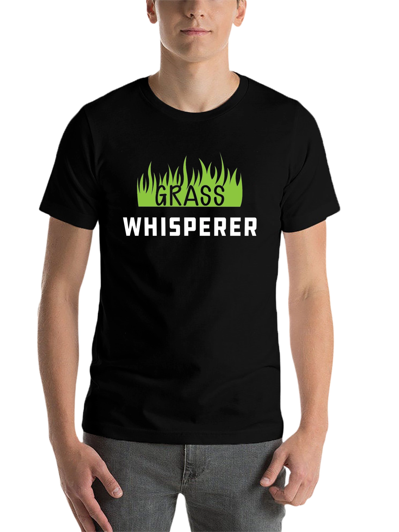 Black Grass Whisperer Black T-Shirt view 7