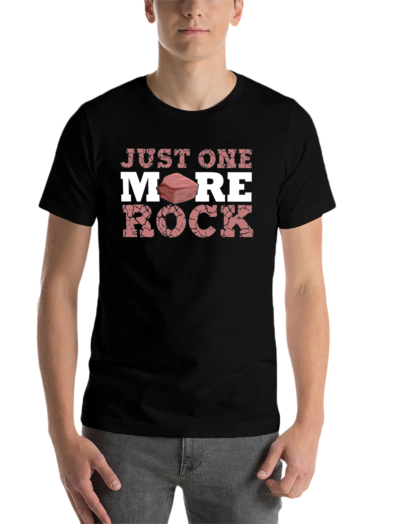 Black Just One More Rock Black T-Shirt view 7