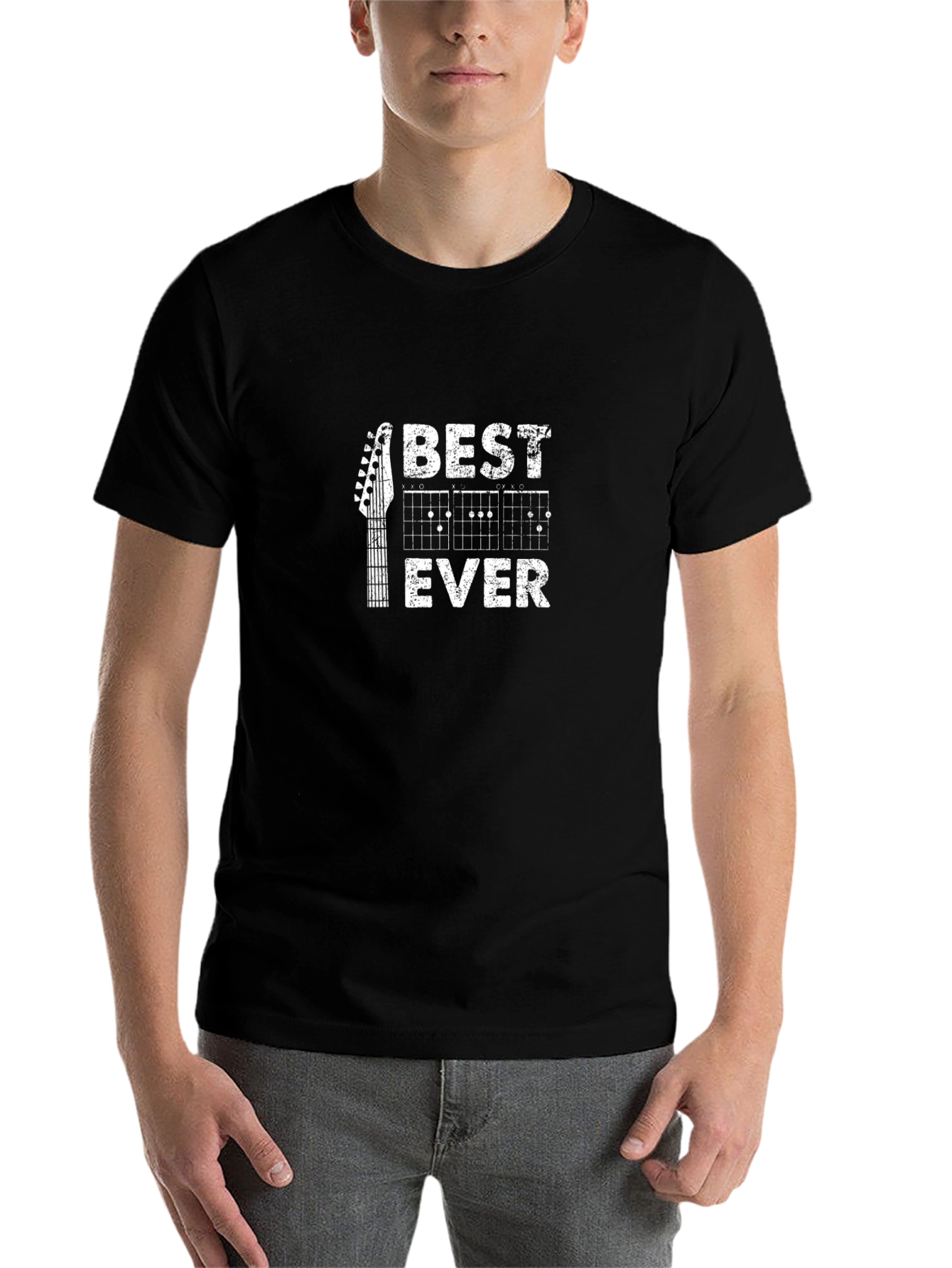 Black Best Guitar Ever T-Shirt Musician Gift view 7