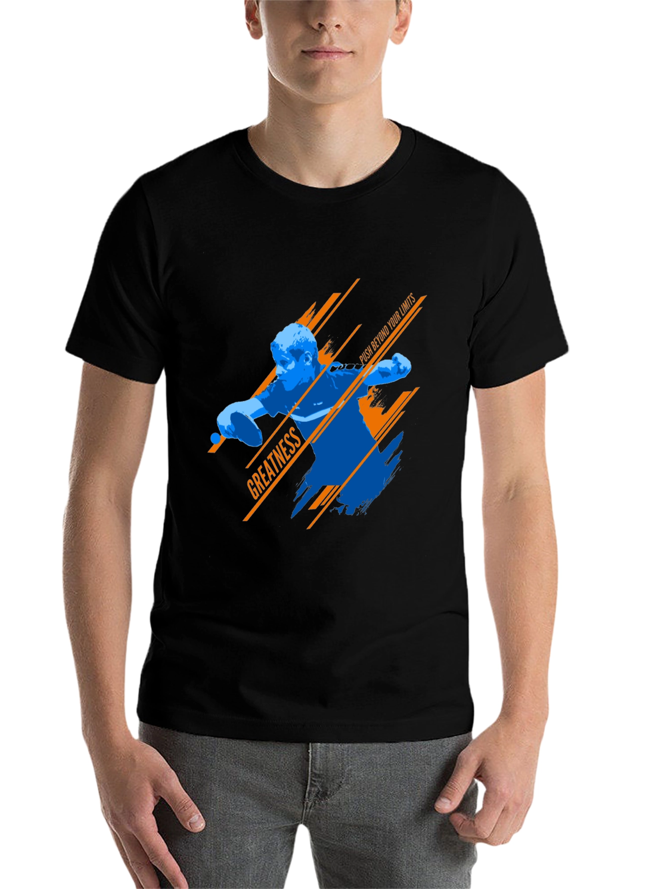 Black Greatness Tee: Push Beyond Your Limits view 7