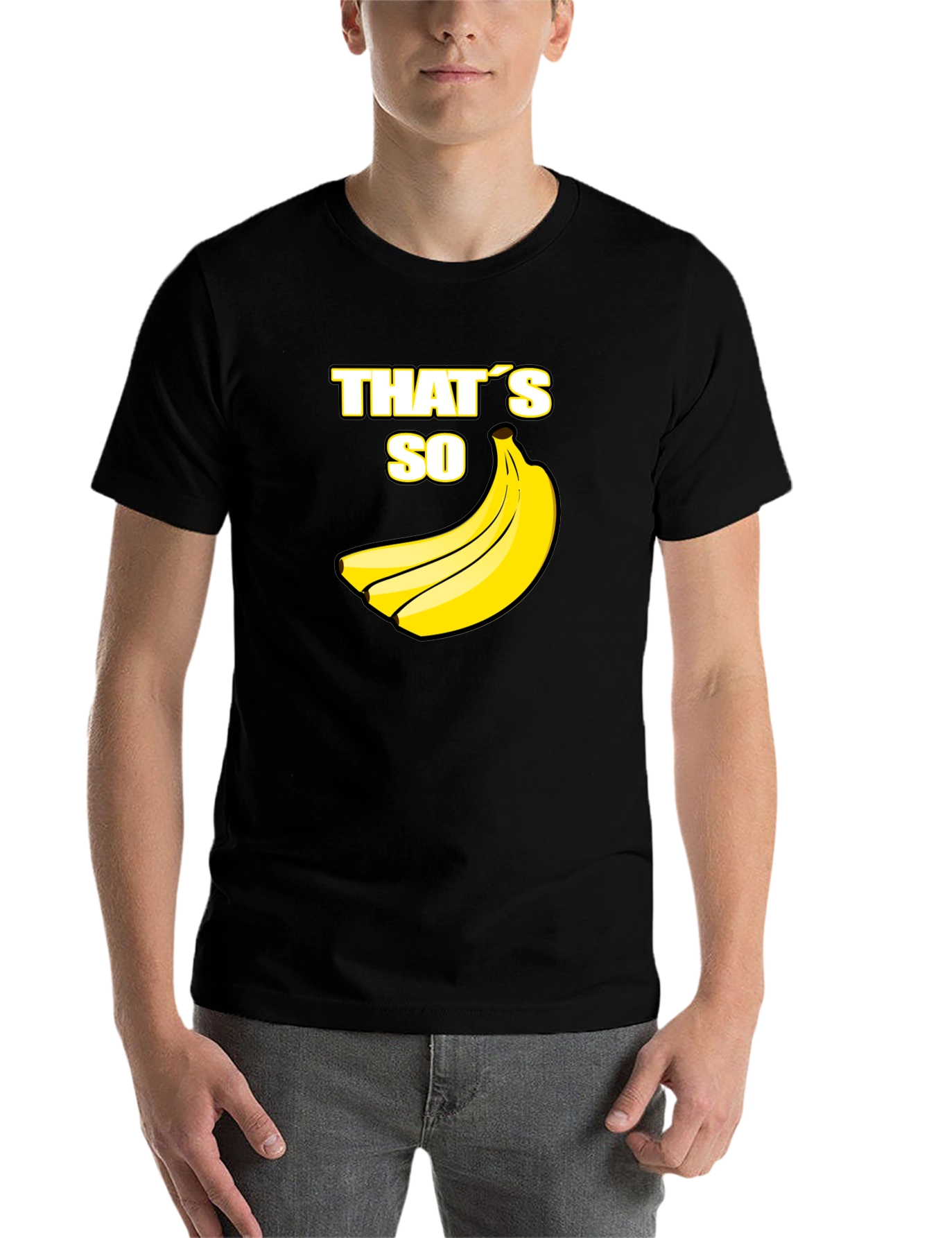Black That's So Banana Black T-Shirt view 7