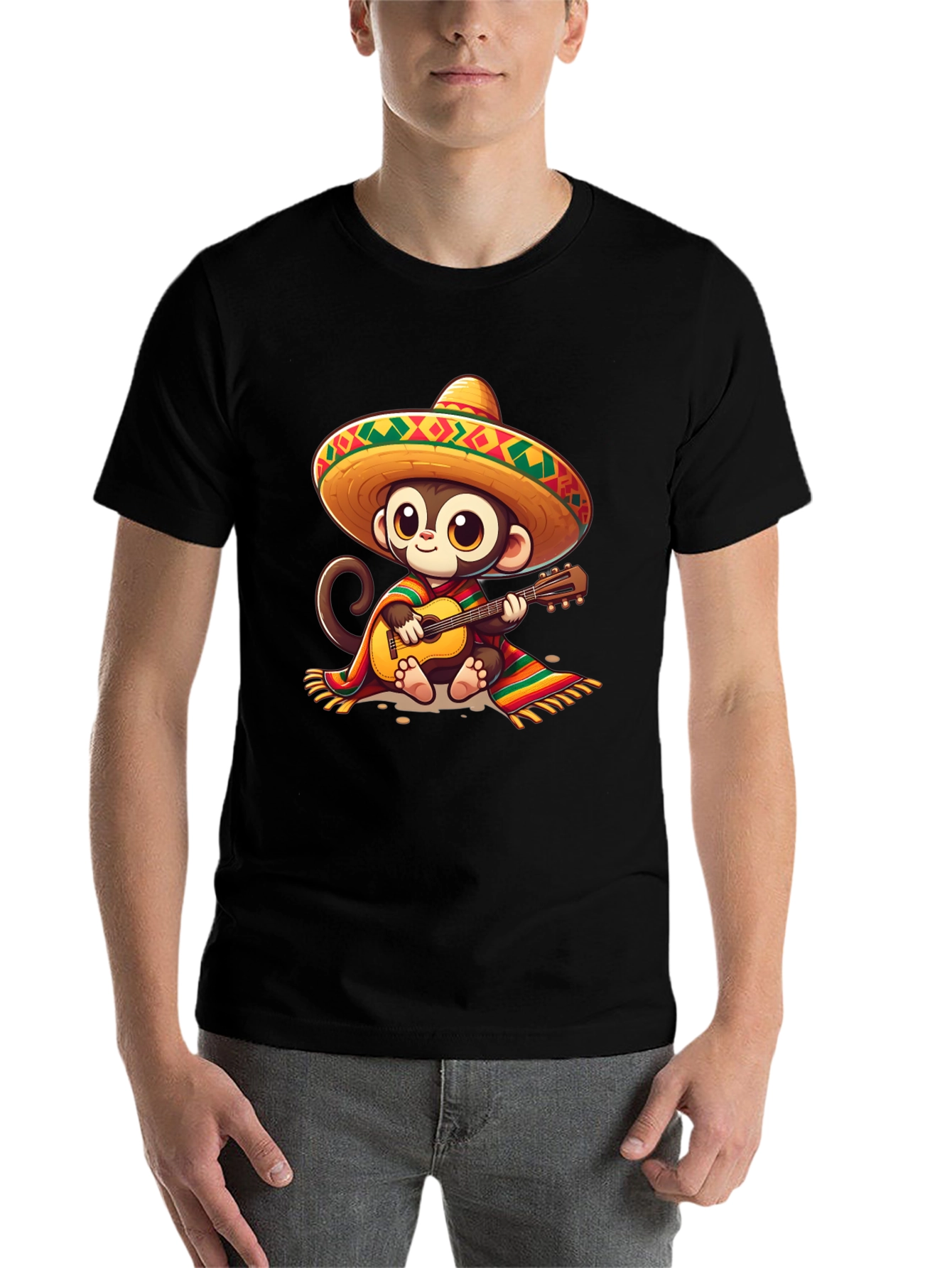 Black Monkey Mariachi T-Shirt view 7