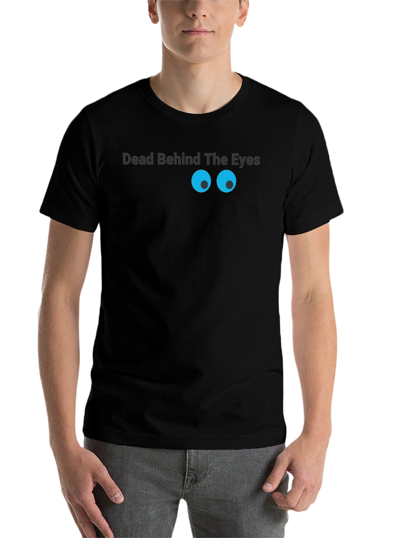 Black Dead Behind The Eyes Graphic T-Shirt view 7