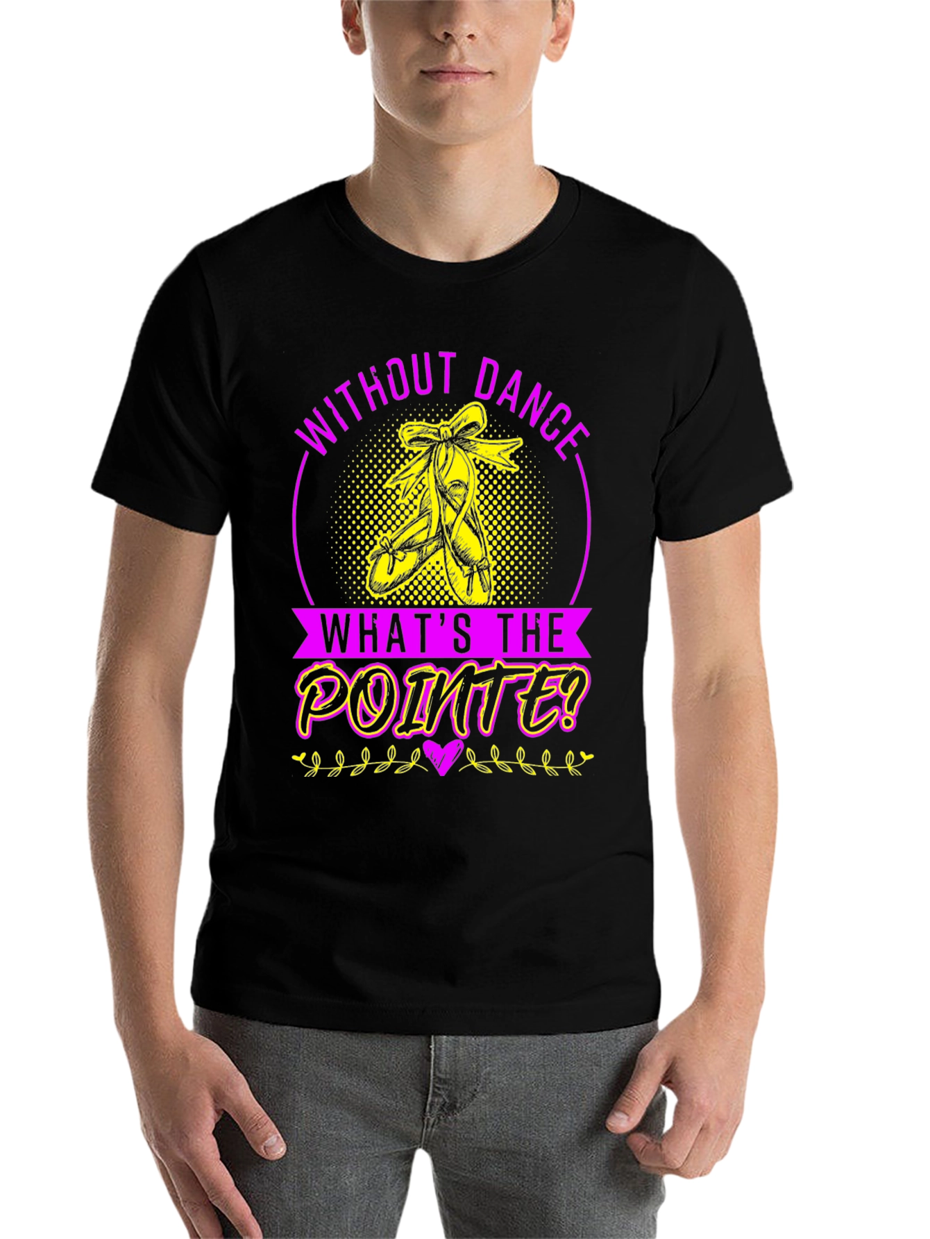 Black Dance Pointe T-Shirt - Ballet Lover Tee view 7