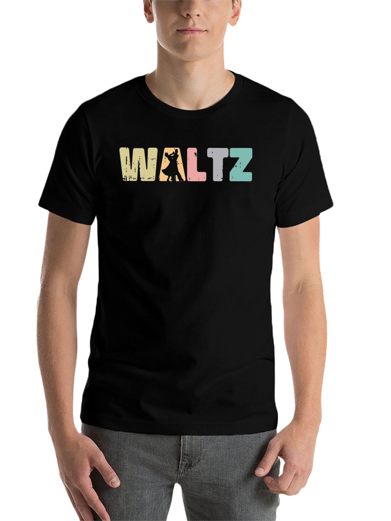 Black Waltz Dance Graphic Tee - Retro Style view 7