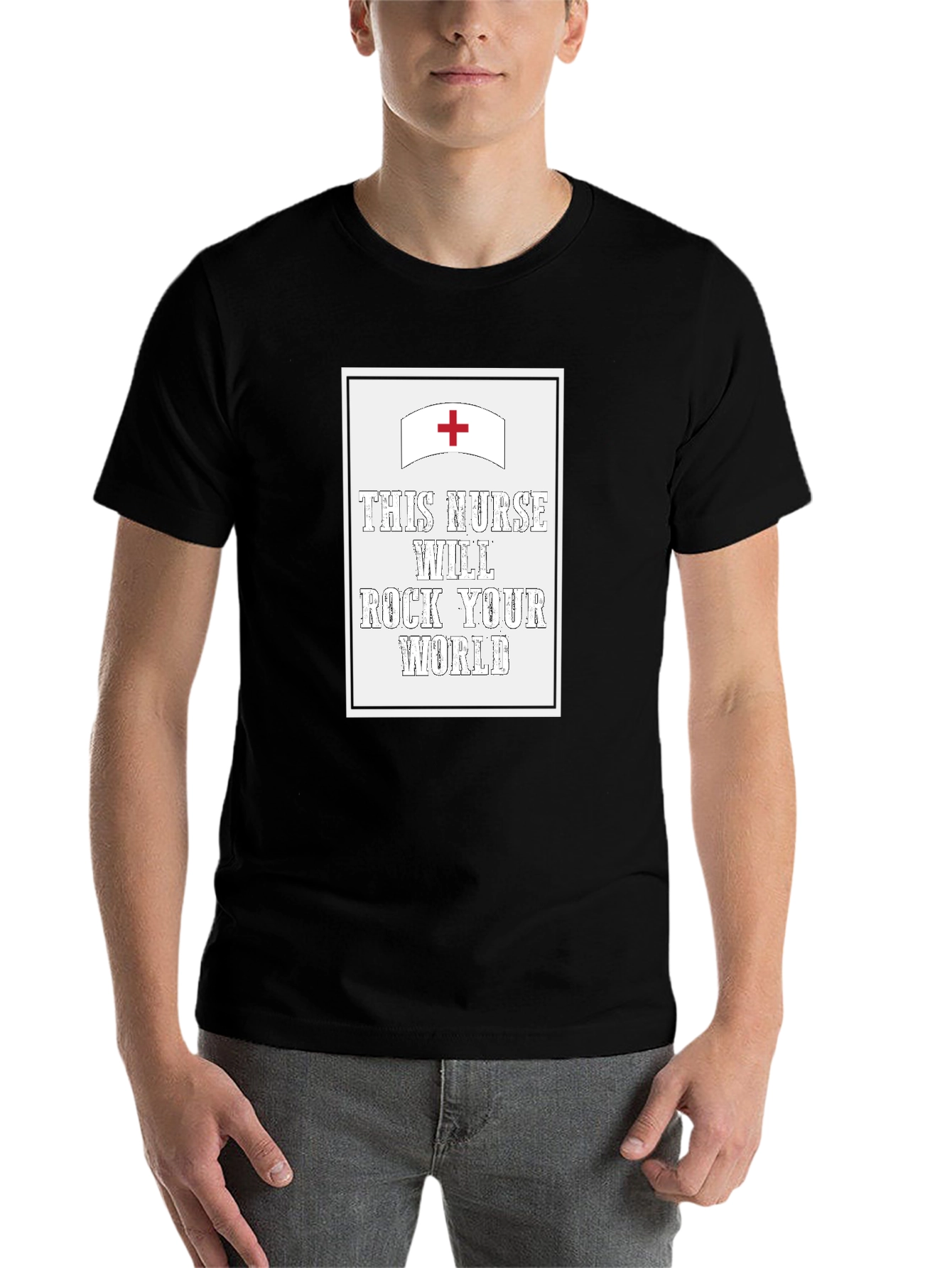 Black This Nurse Will Rock Your World T-Shirt view 7