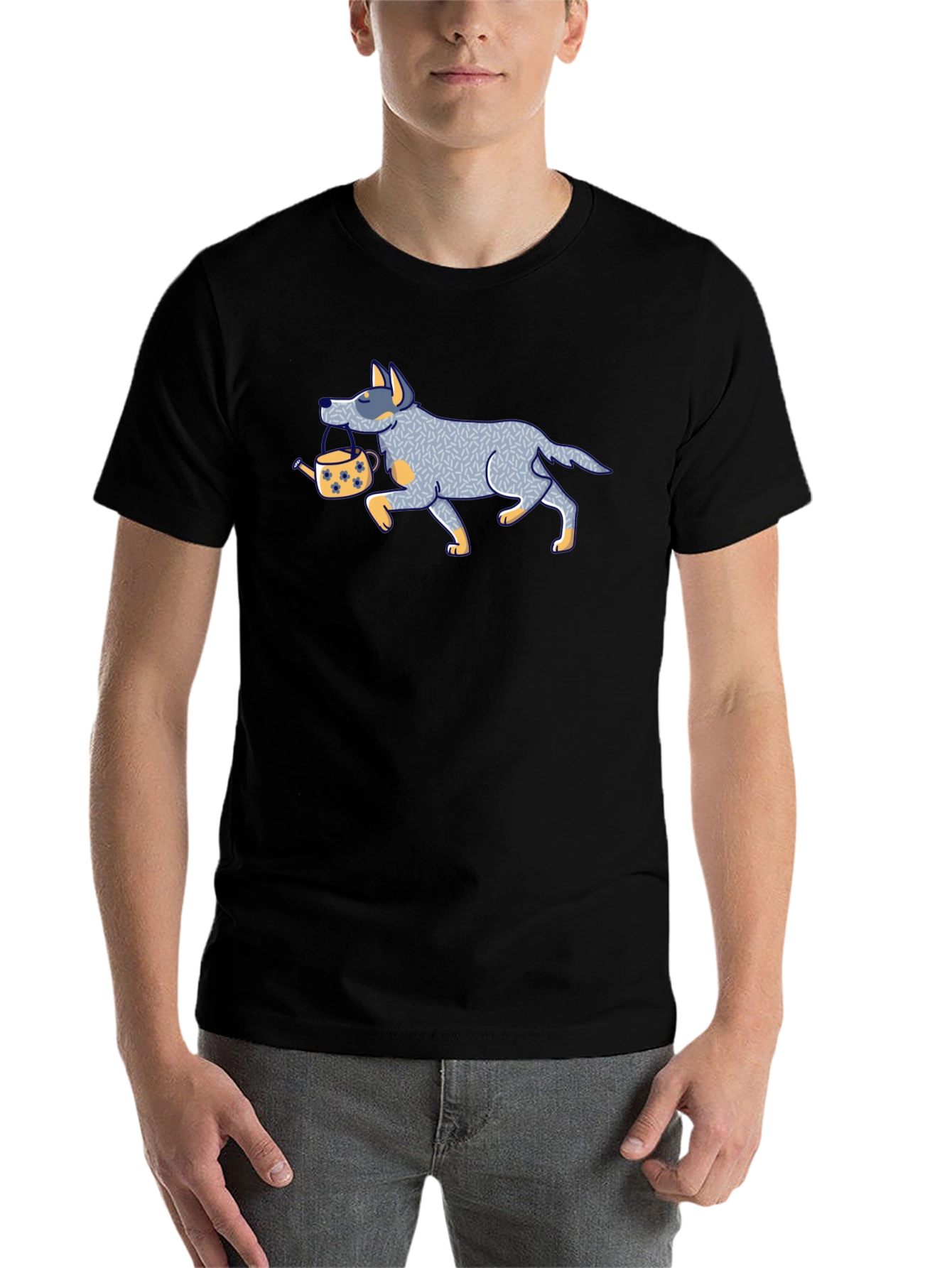 Dog with Teapot Graphic Tee - 7