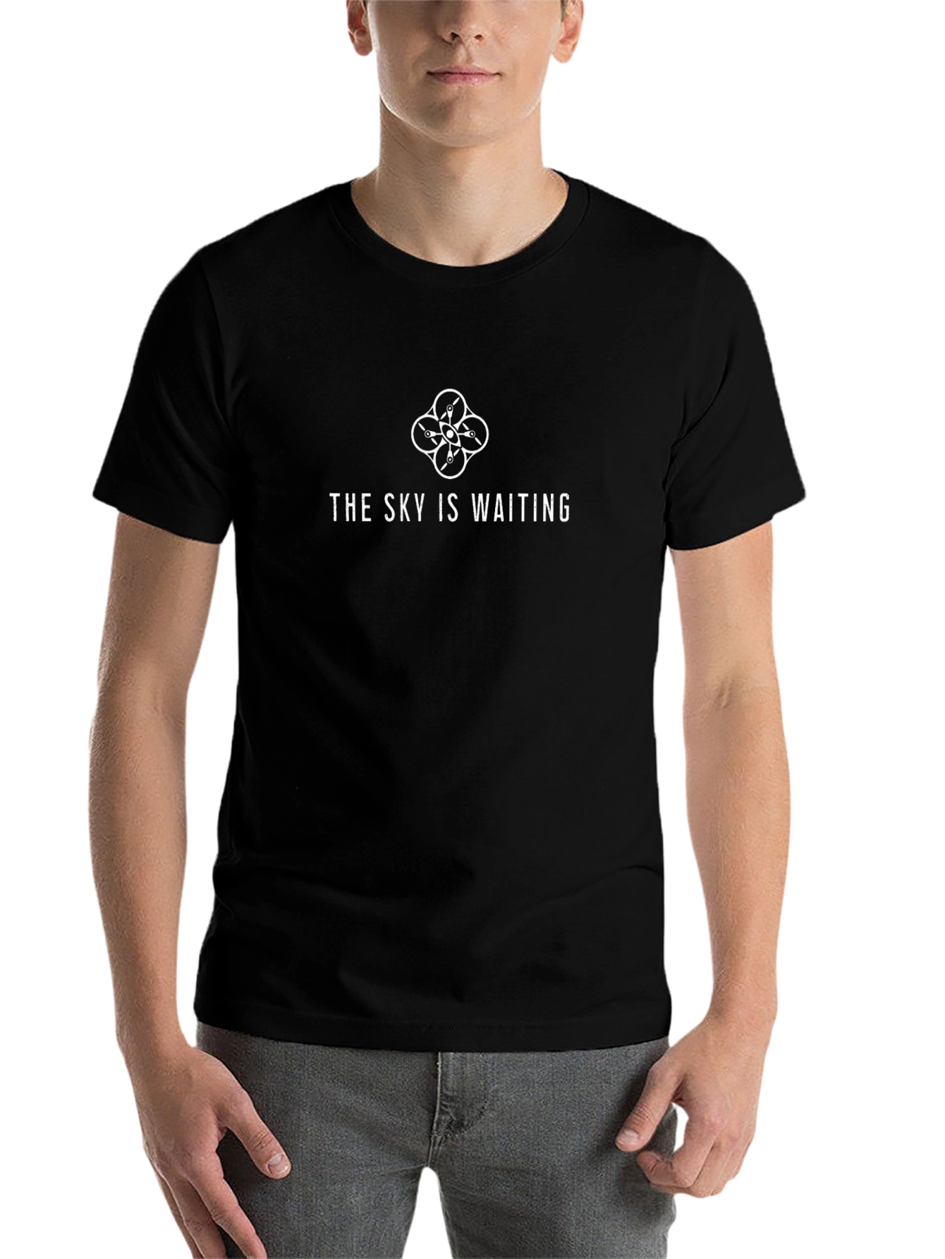 The Sky Is Waiting Drone T-Shirt - Black - 7