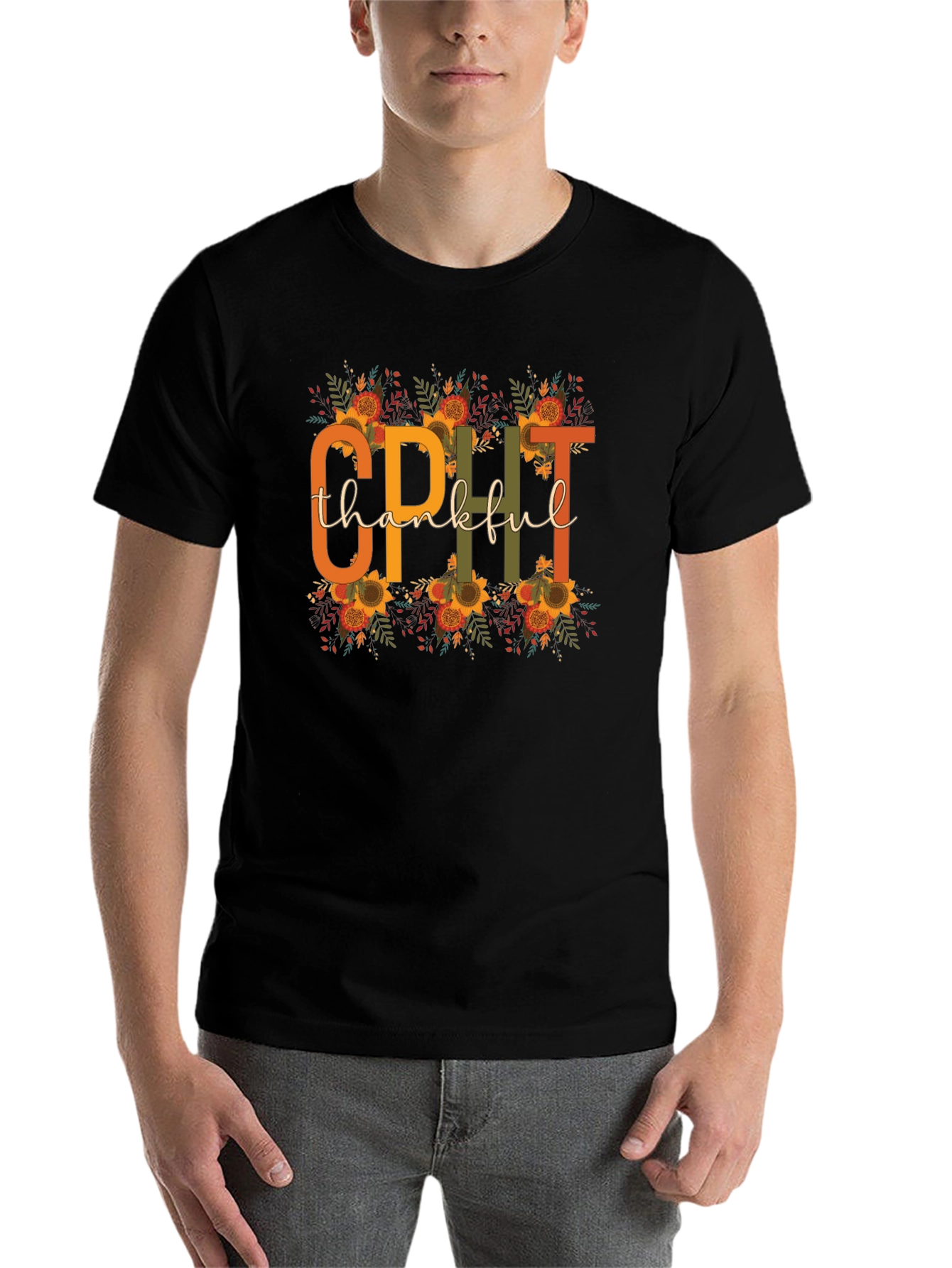Black CPHT Thankful Graphic Tee view 7