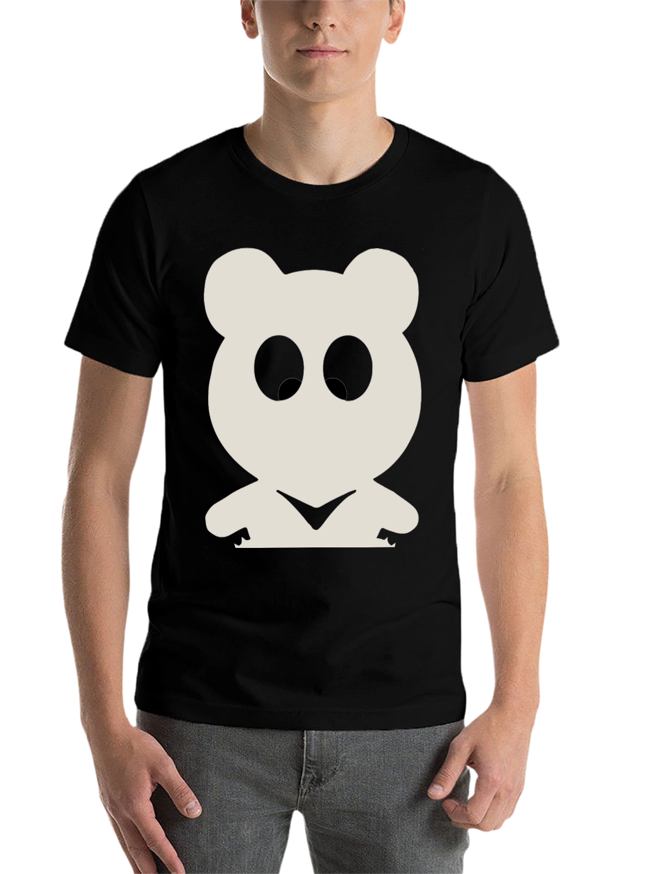 Black Bear Graphic Tee - Black Unisex T-Shirt view 7