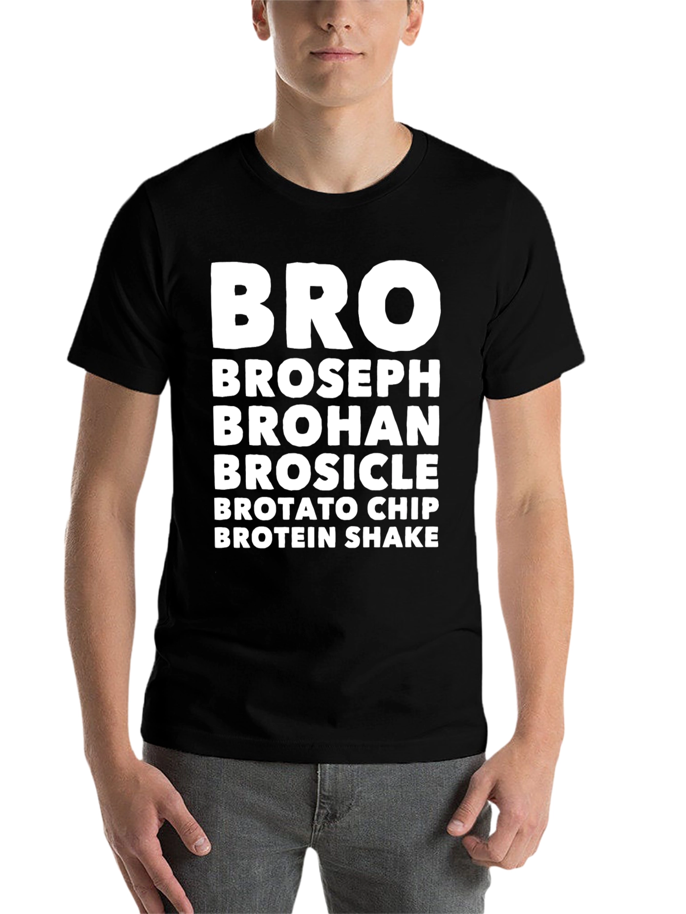Black Bro Novelty Graphic T-Shirt view 7