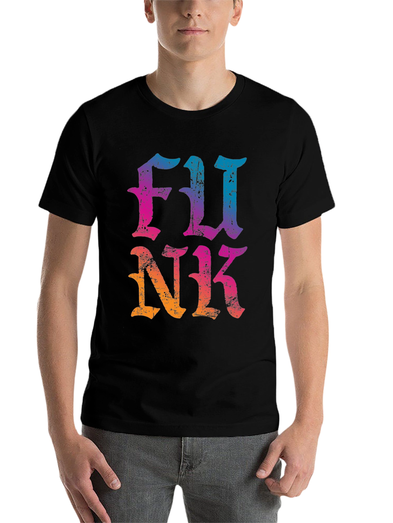 Black Retro Funk T-Shirt view 7