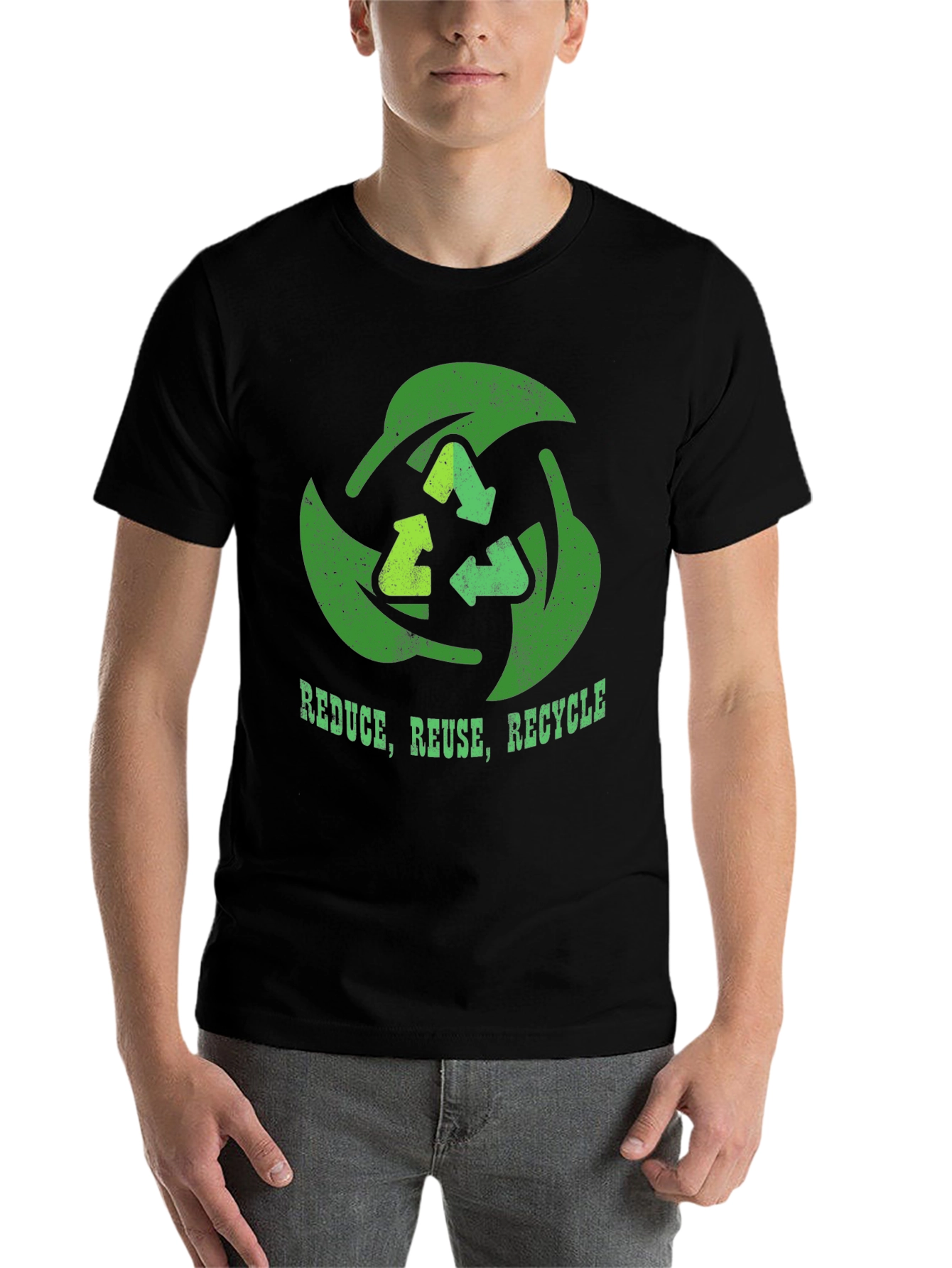 Reduce, Reuse, Recycle T-Shirt - Eco-Friendly Green Design - 7